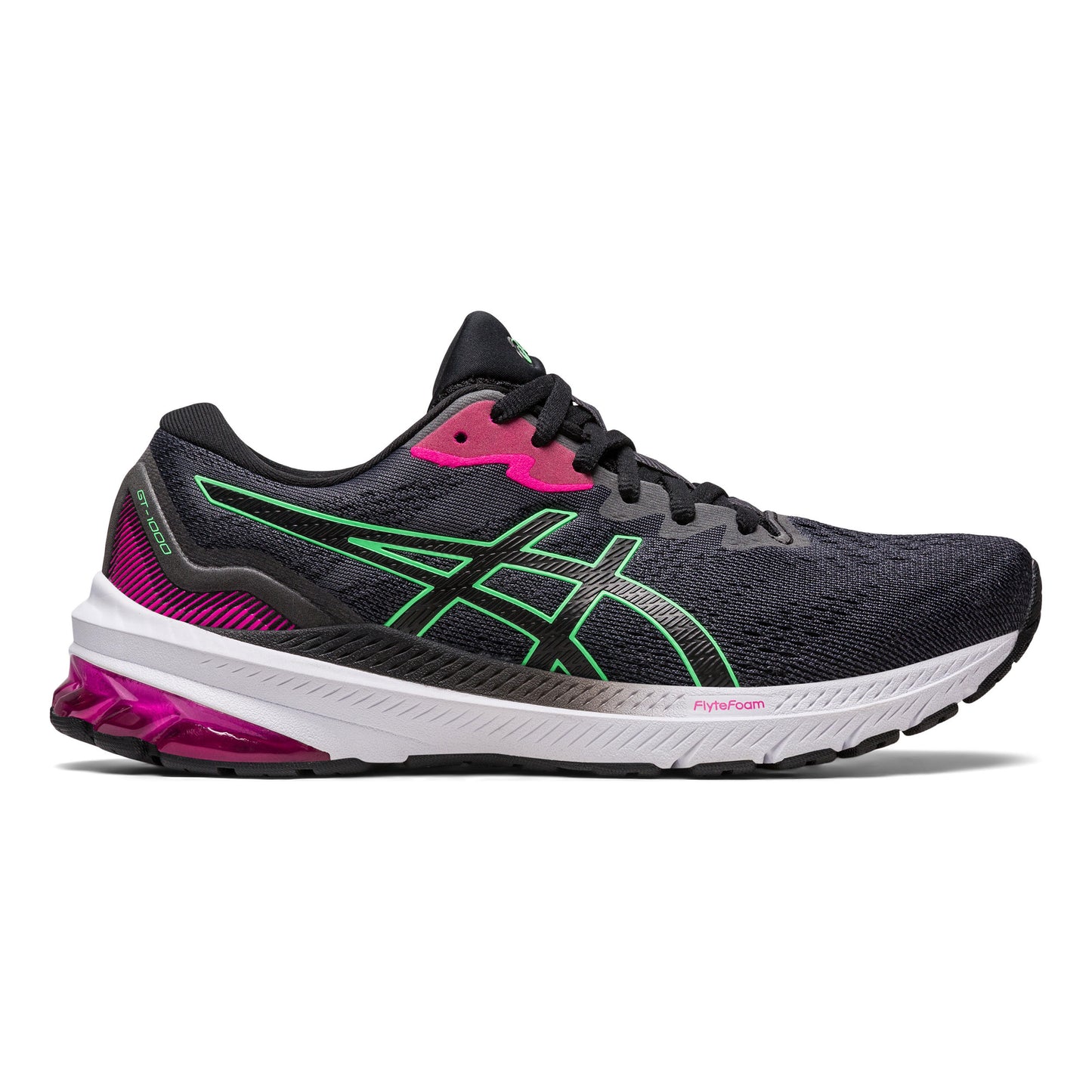 ASICS GT-1000 11 Chaussure de running avec stabilisateurs Femmes - noir, vert