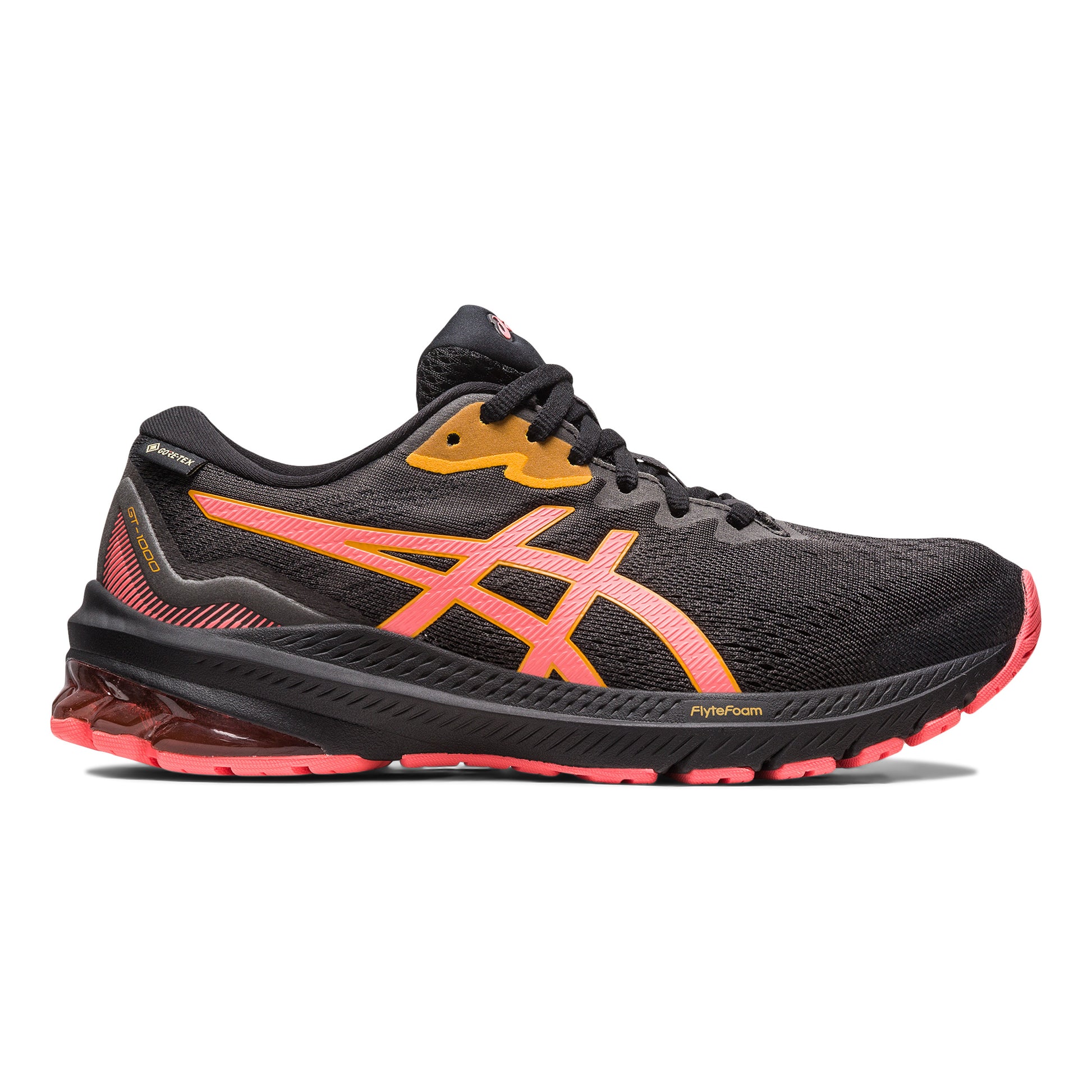 ASICS GT-1000 11 GTX Chaussure de running avec stabilisateurs Femmes - noir, orange