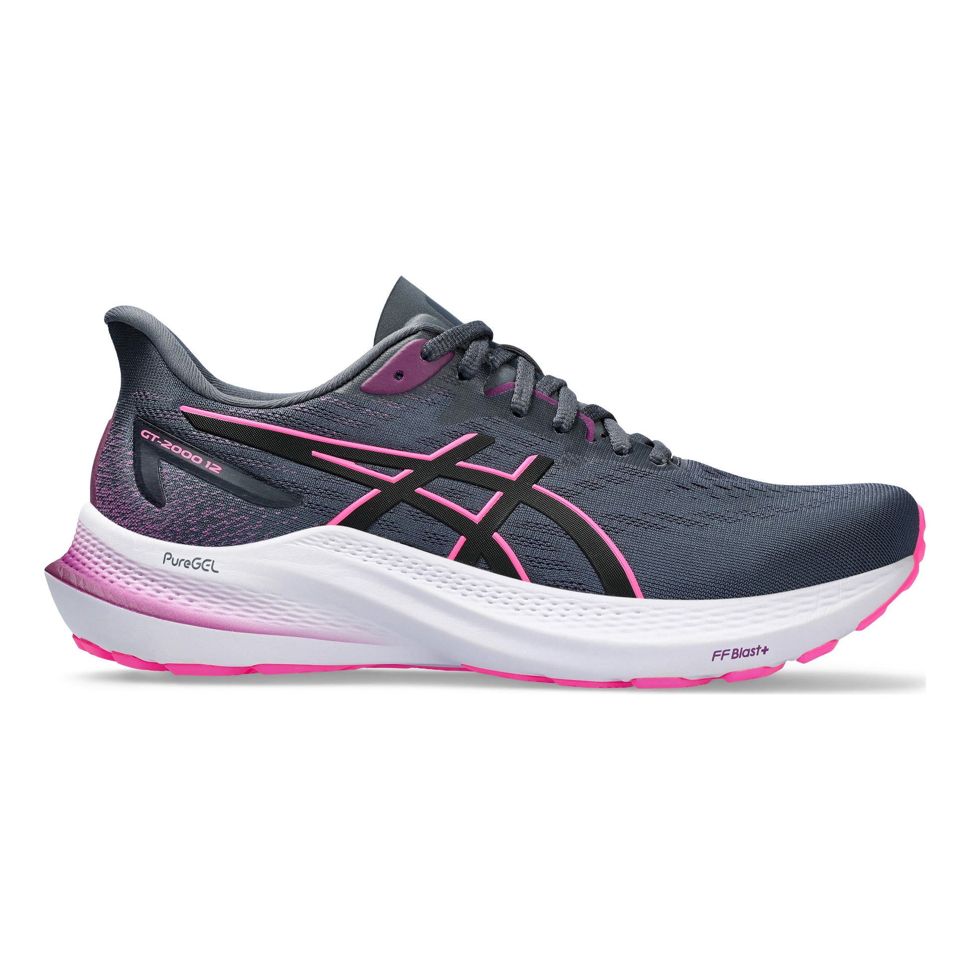 ASICS GT-2000 12 Chaussure de running avec stabilisateurs Femmes - bleu gris, pink