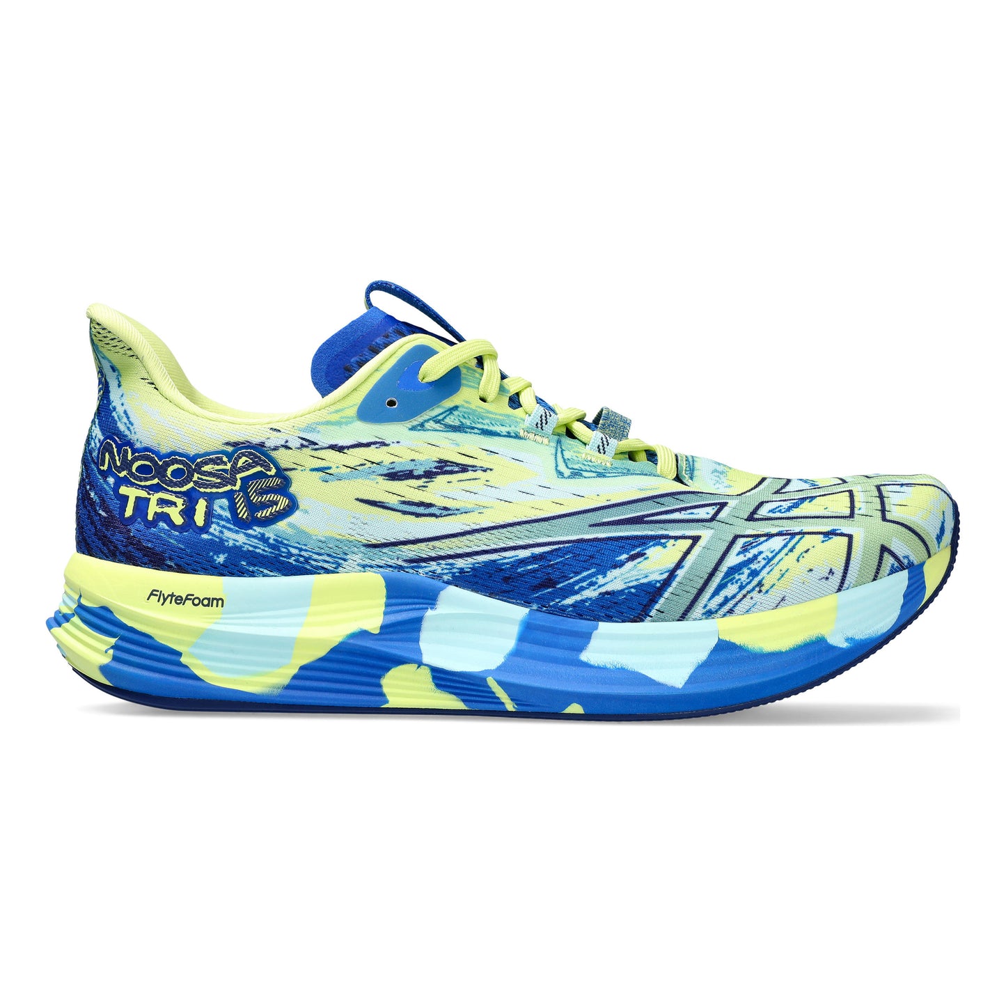 ASICS Noosa Tri 15 Chaussure de compétition Hommes - bleu, vert fluo