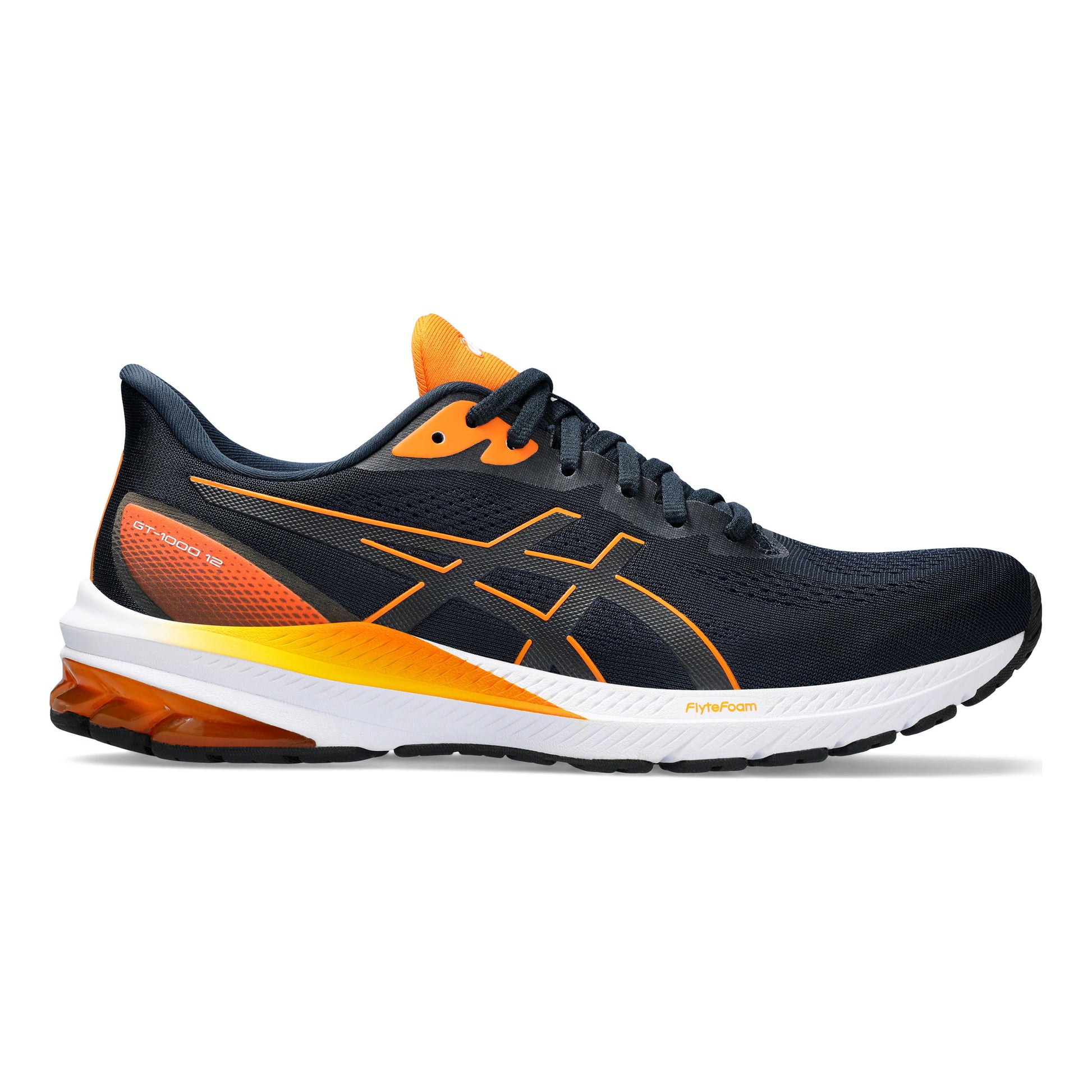 ASICS GT-1000 12 Chaussure de running avec stabilisateurs Hommes - bleu foncé, orange