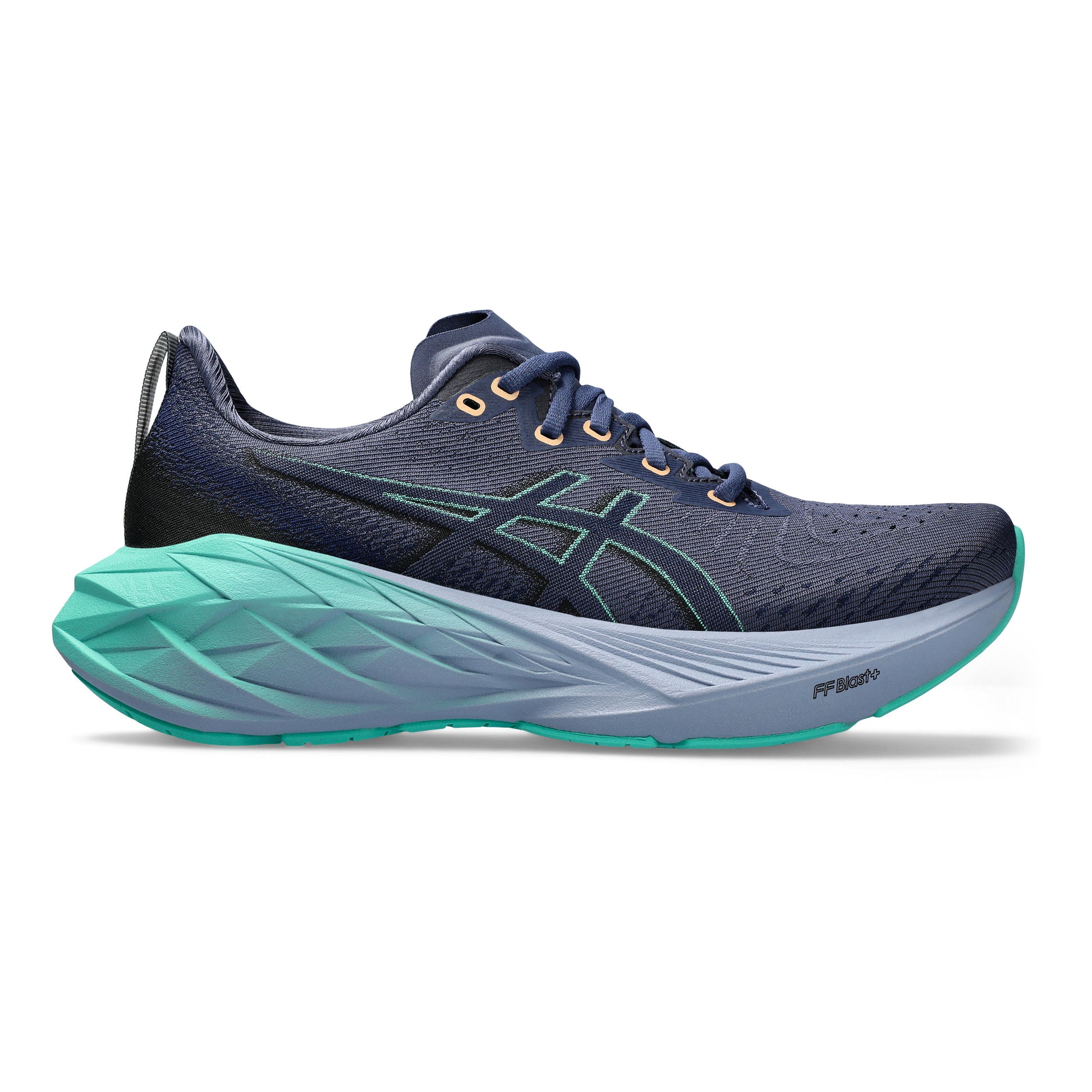 ASICS Novablast 4 Chaussure de running sans stabilisateurs Femmes - bleu foncé, vert