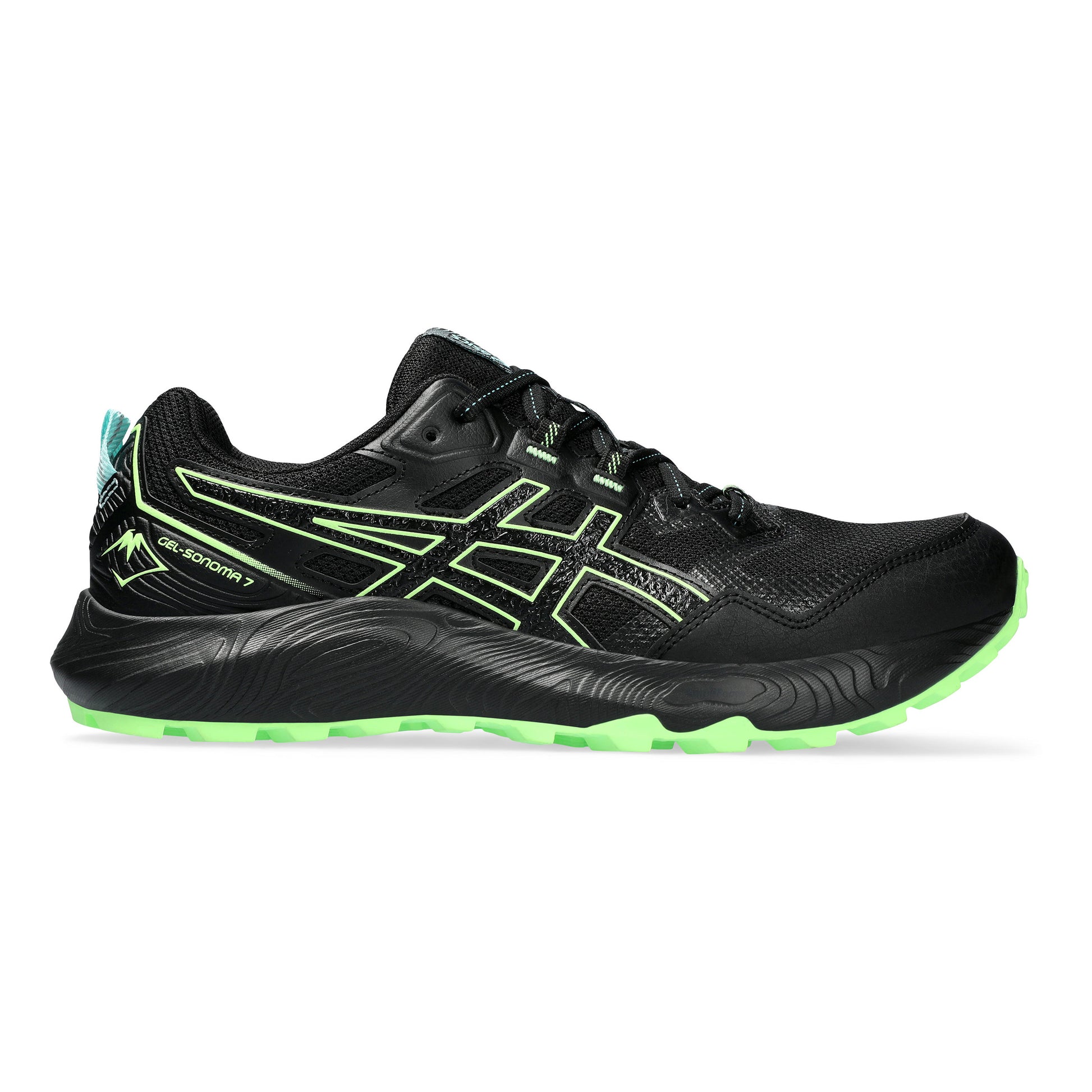 ASICS Gel-Sonoma 7 Chaussure trail Hommes - noir, vert fluo