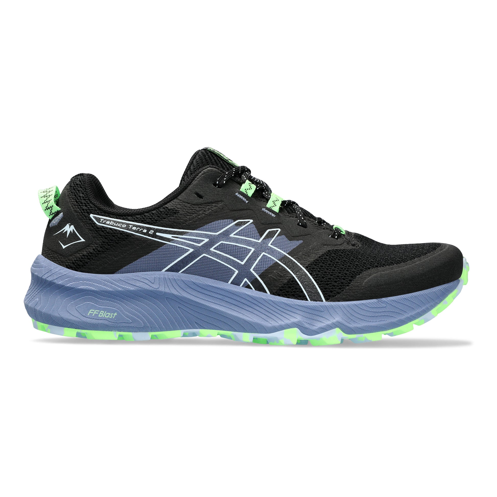 ASICS Trabuco Terra 2 Chaussure trail Hommes - noir, bleu clair