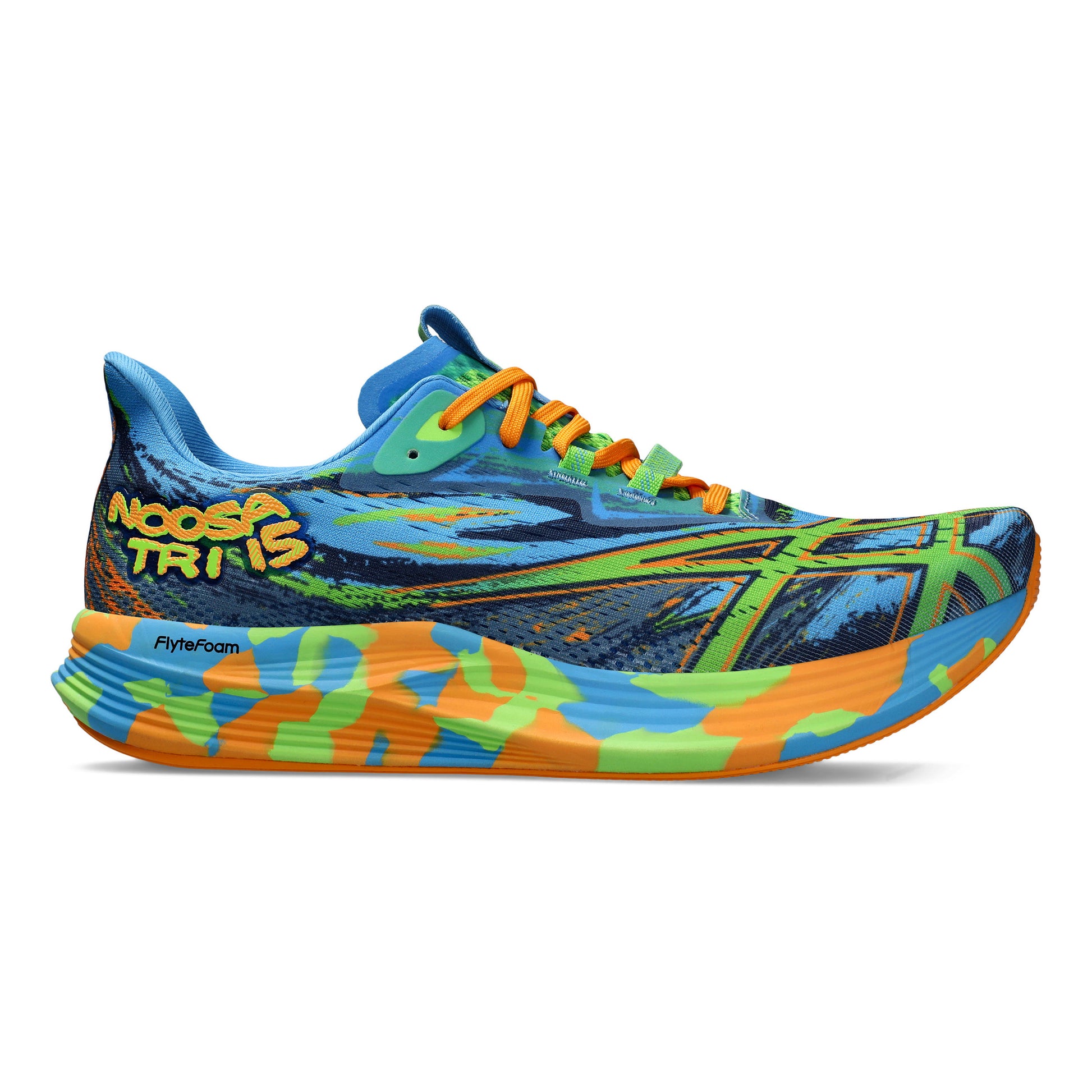 ASICS Noosa Tri 15 Chaussure de compétition Hommes - bleu foncé, vert