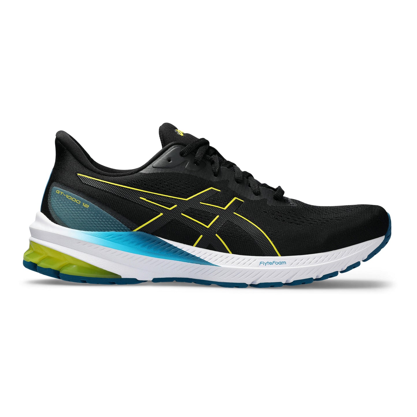 ASICS GT-1000 12 Chaussure de running avec stabilisateurs Hommes - noir, jaune