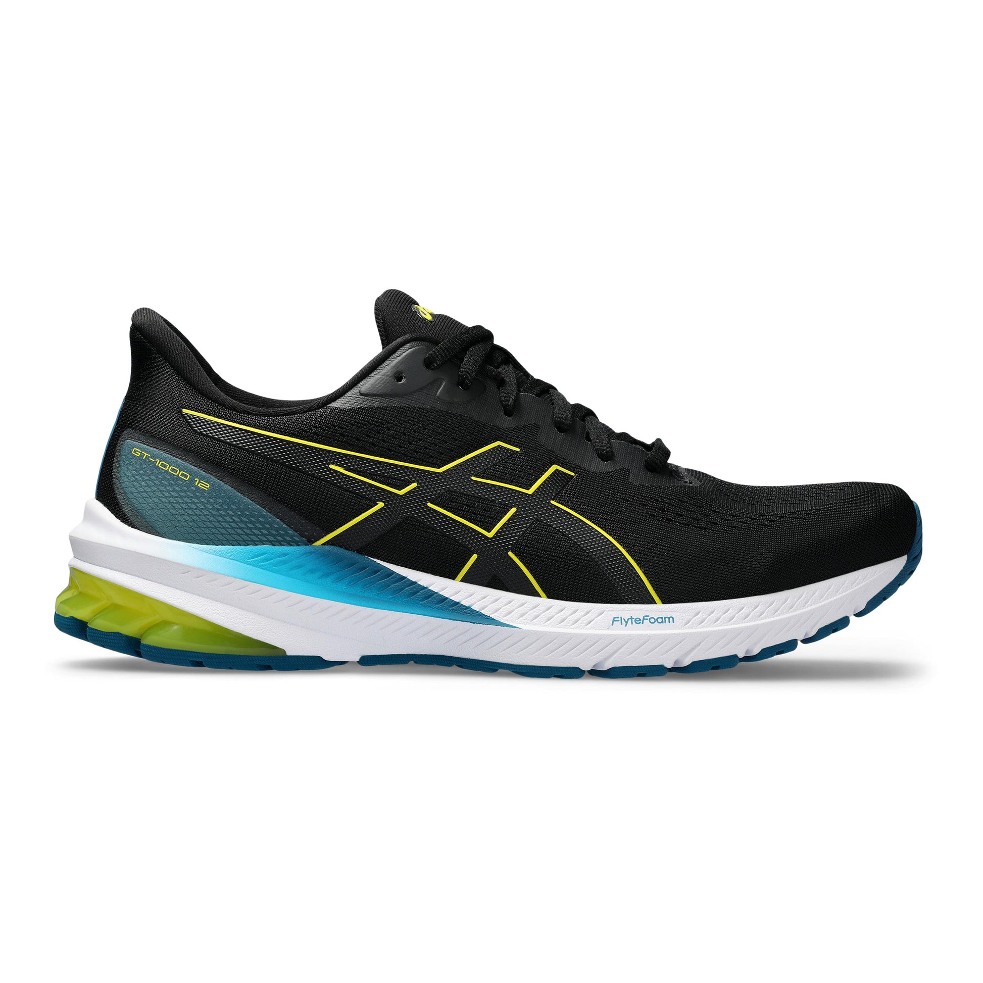 ASICS GT-1000 12 Chaussure de running avec stabilisateurs Hommes - noir, jaune