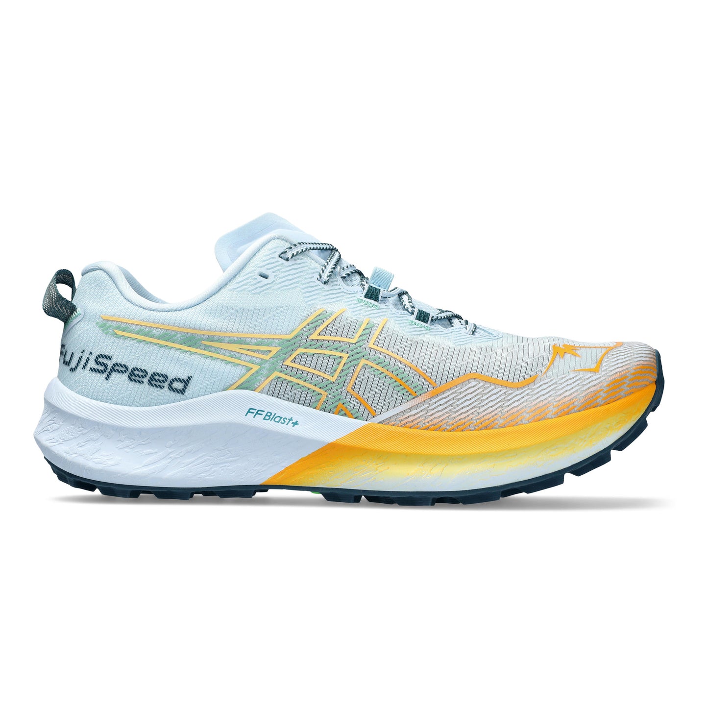 ASICS Fujispeed 2 Chaussure trail Hommes - bleu clair, orange