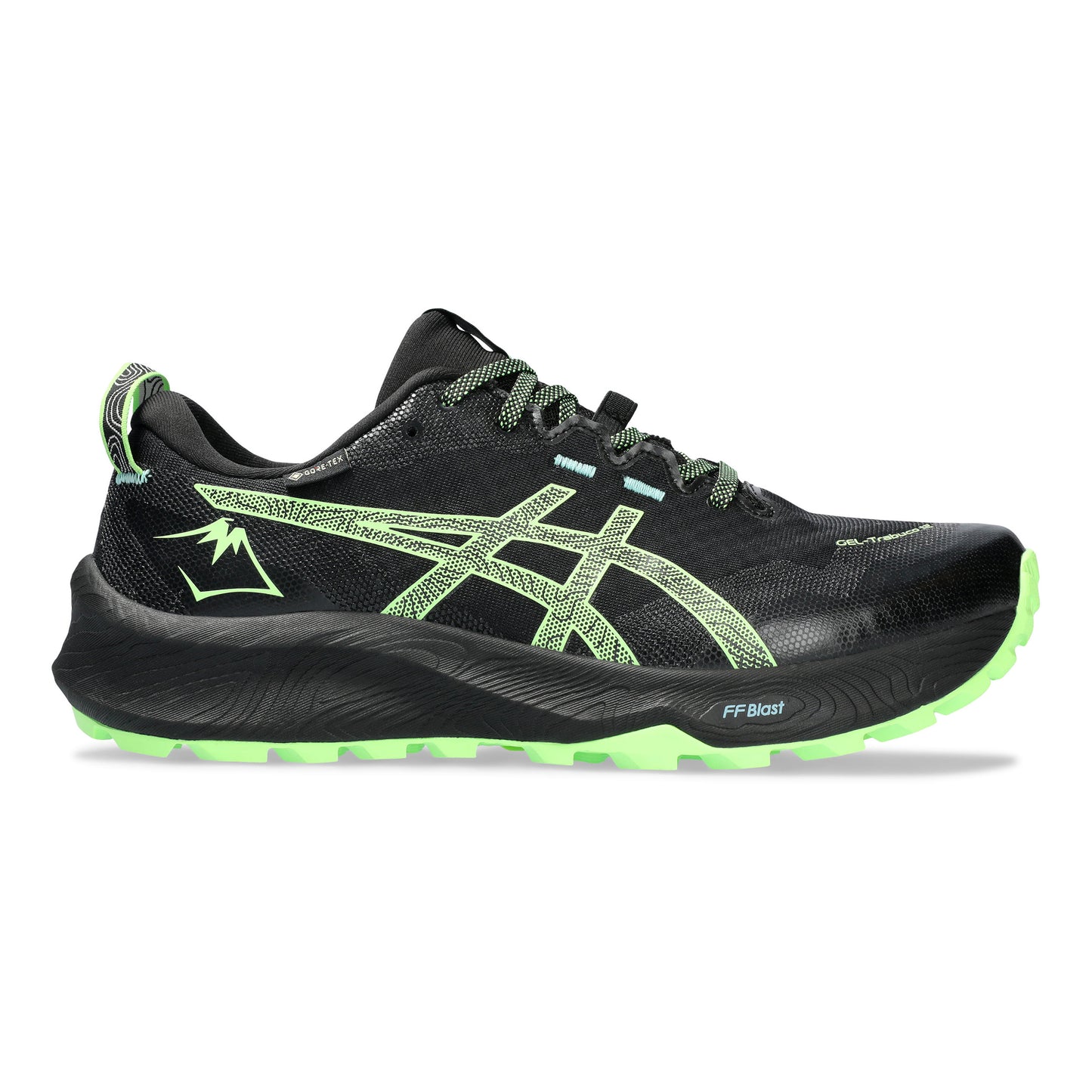 ASICS Gel-Trabuco 12 GTX Chaussure trail Hommes - noir, vert fluo