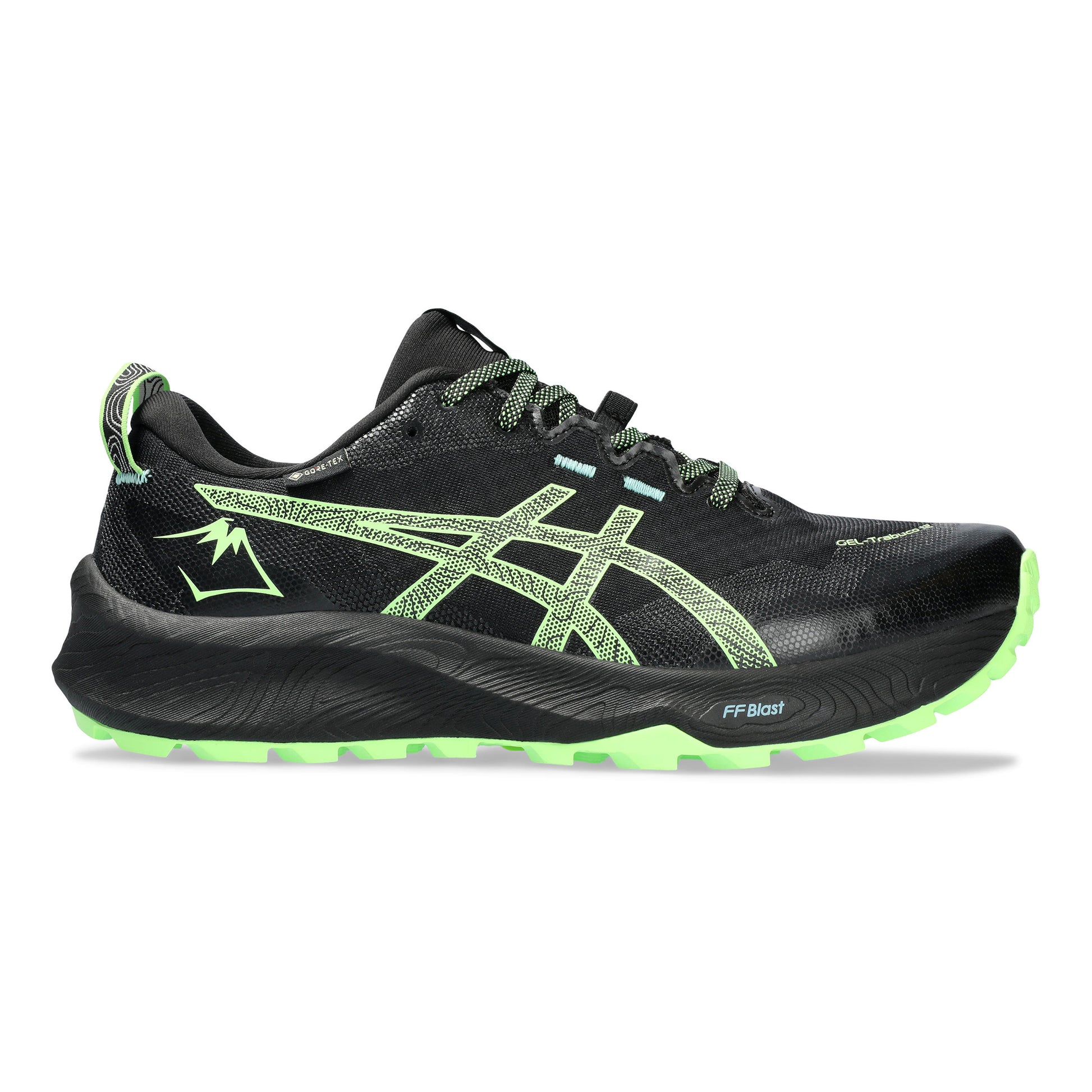 ASICS Gel-Trabuco 12 GTX Chaussure trail Hommes - noir, vert fluo