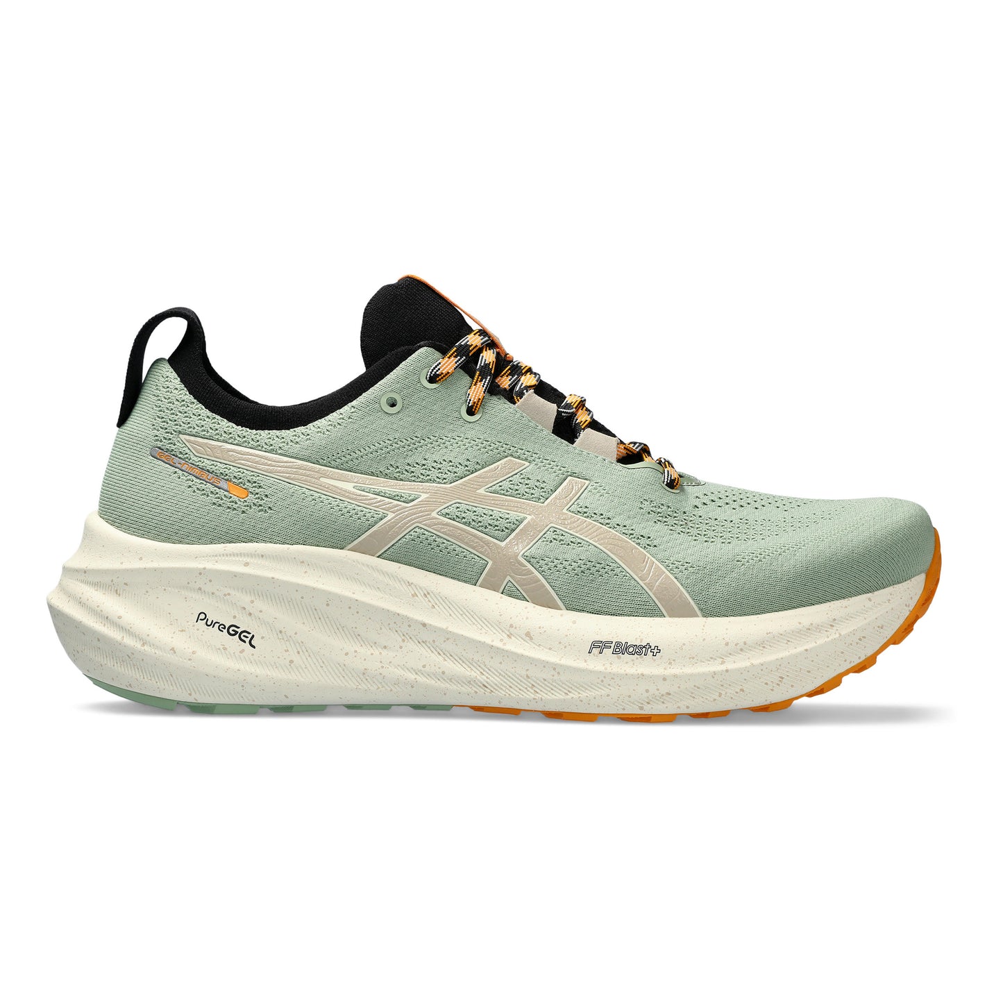 ASICS Gel-Nimbus 26 TR Chaussure de running sans stabilisateurs Hommes - vert olive, orange
