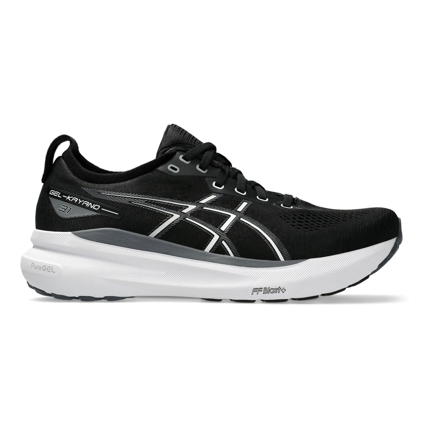 ASICS Gel-Kayano 31 Wide Chaussure de running avec stabilisateurs Hommes - noir, blanc