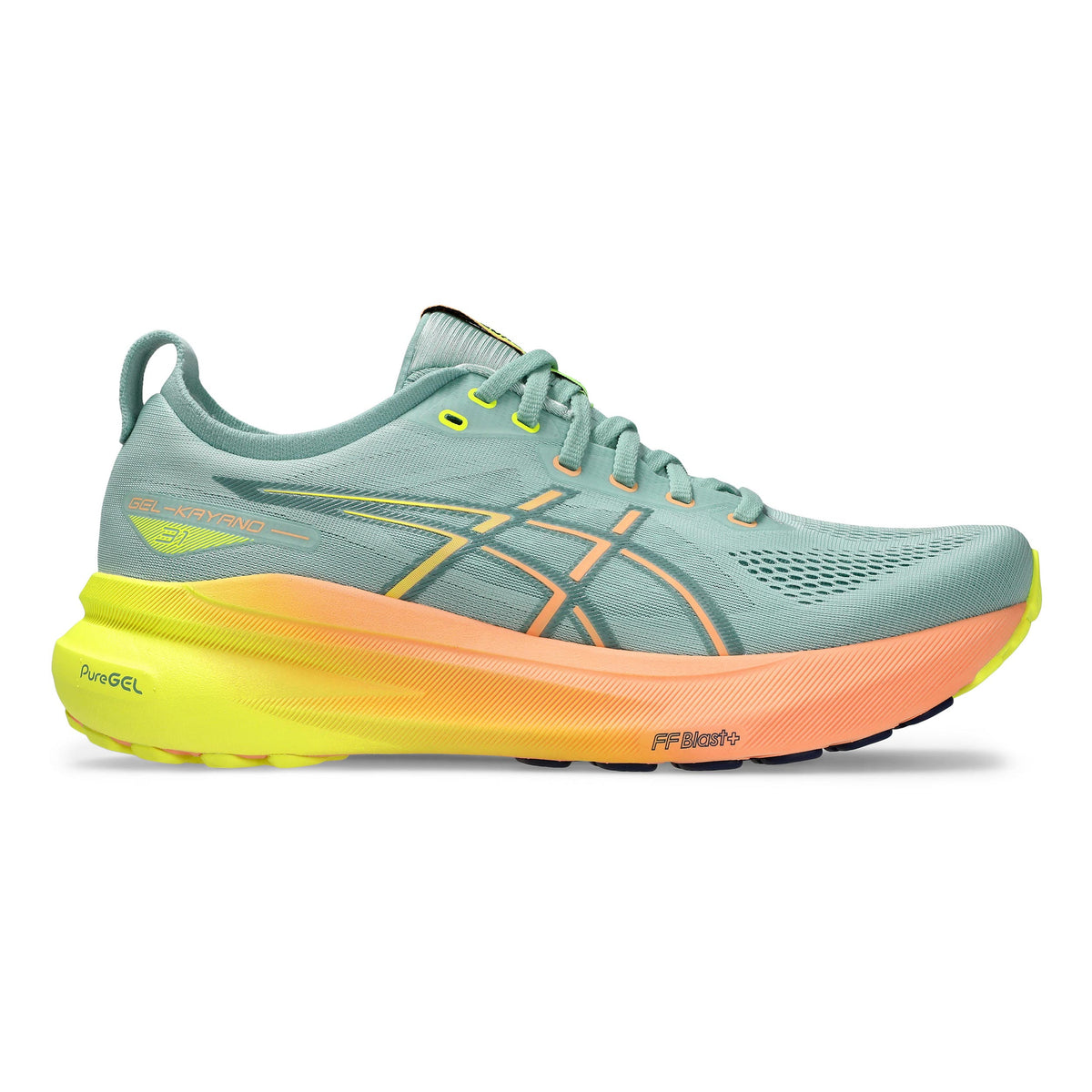 ASICS Gel-Kayano 31 Chaussure de running avec stabilisateurs Hommes - vert, orange