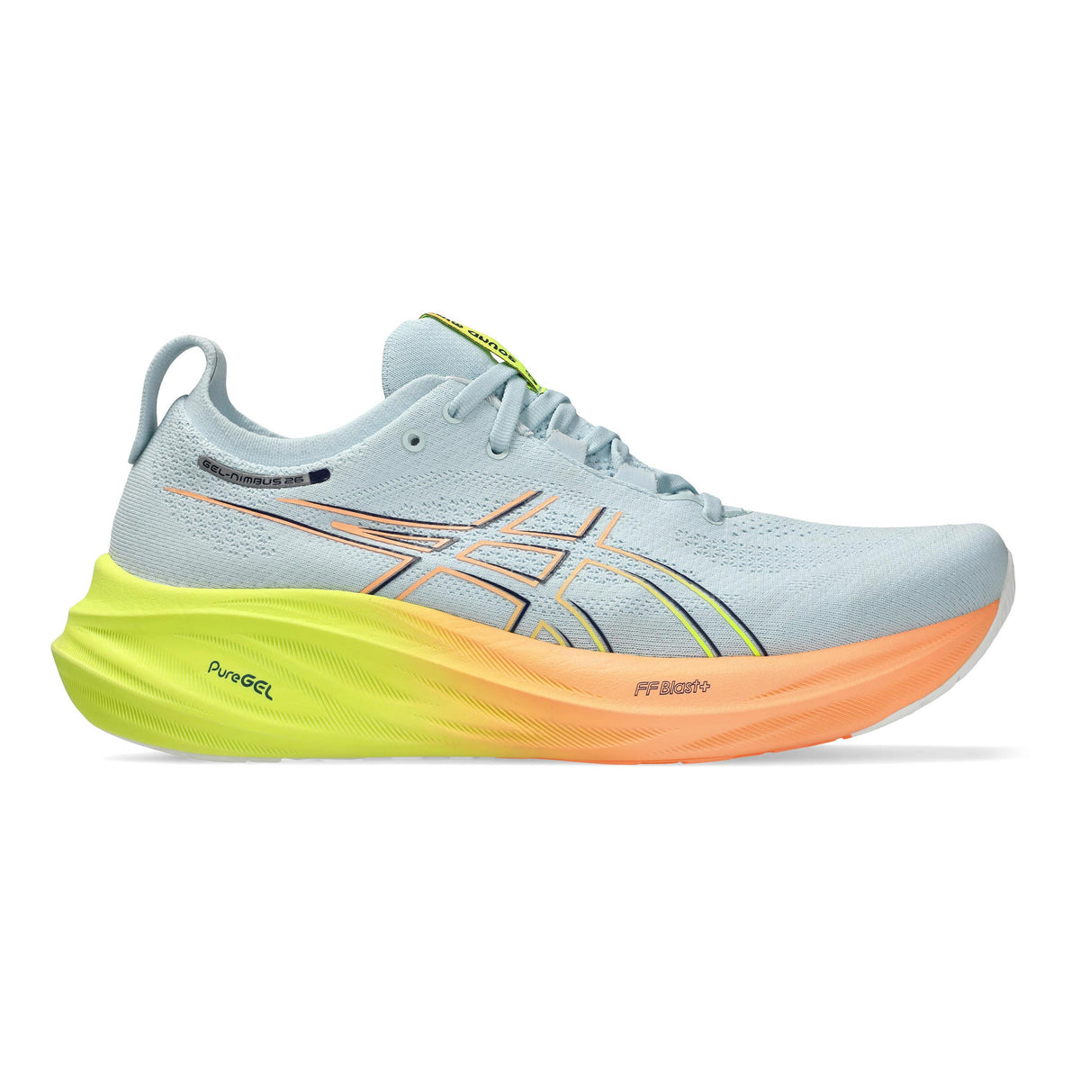 ASICS Gel-Nimbus 26 Paris Chaussure de running sans stabilisateurs Hommes - gris, orange