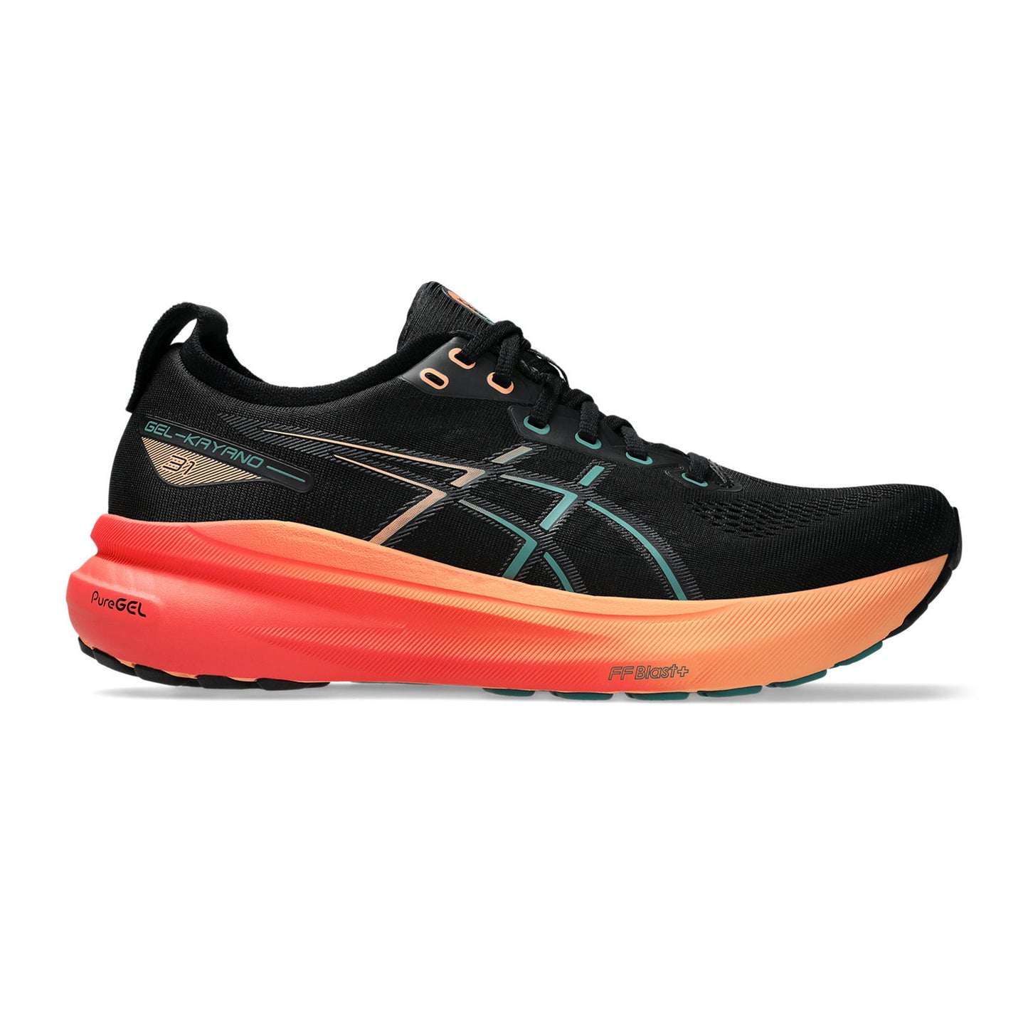 ASICS Gel-Kayano 31 Chaussure De Running Avec Stabilisateurs Hommes-Noir,Bleu Gris