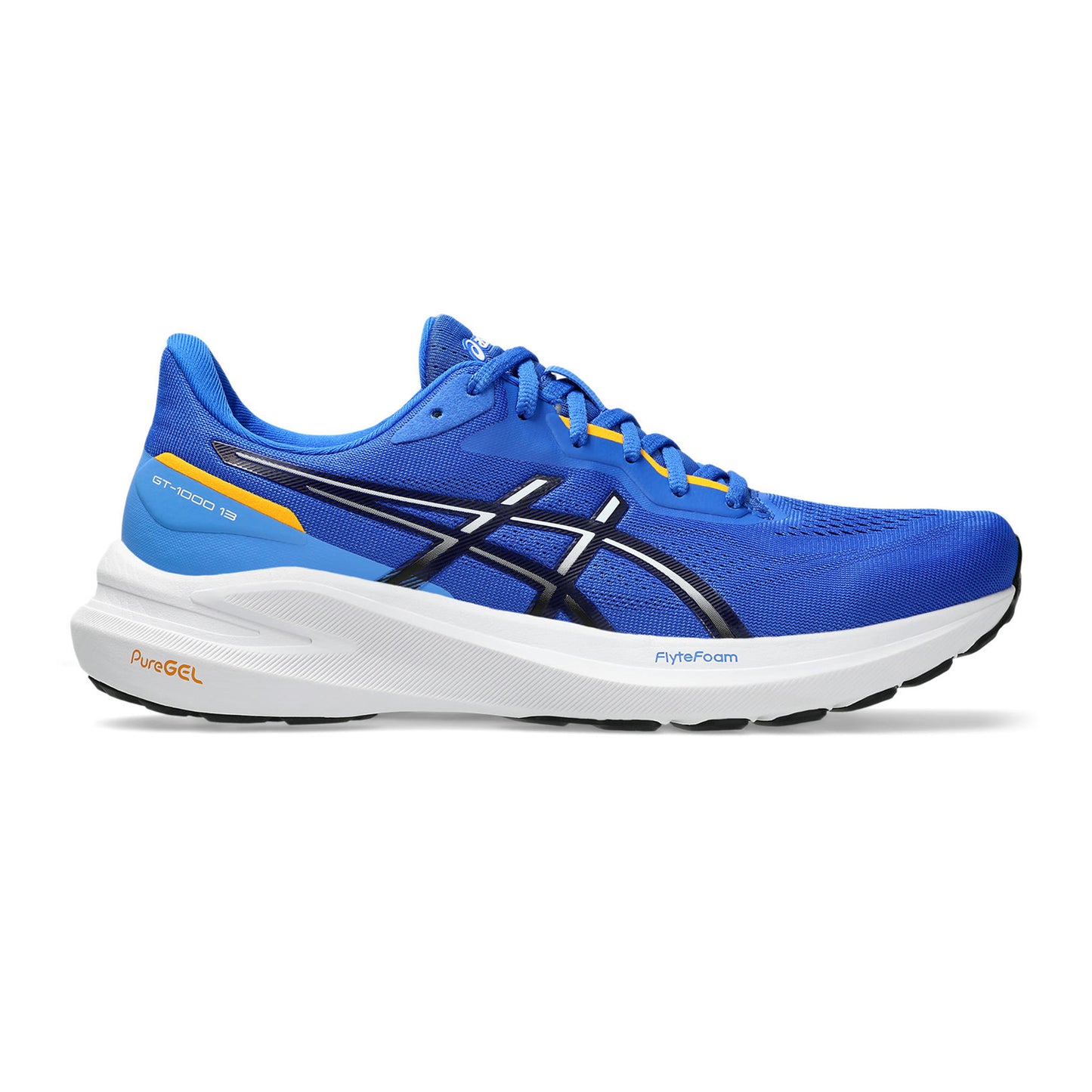 ASICS GT-1000 13 Chaussure De Running Avec Stabilisateurs Hommes-Bleu Fluo, Blanc