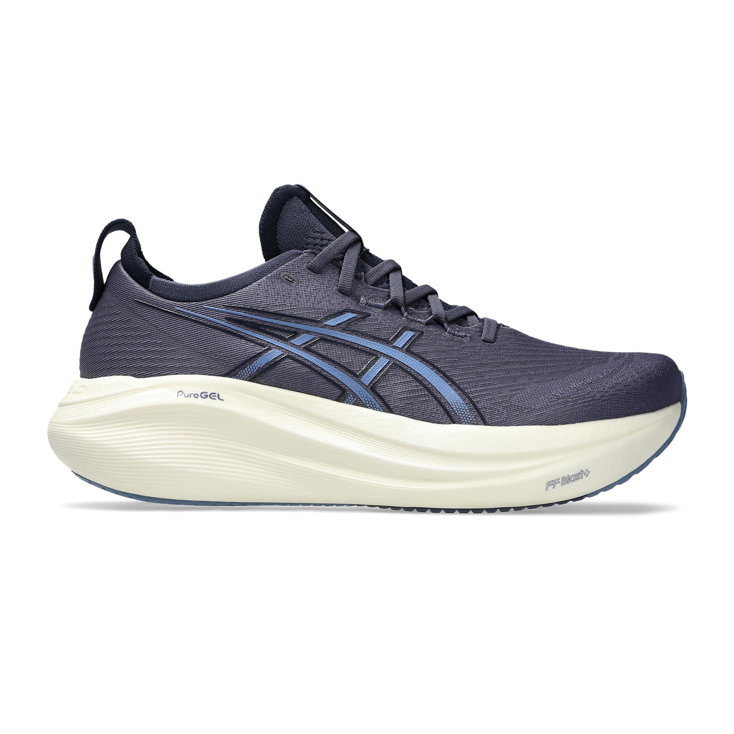 ASICS Gel-Nimbus 27 Chaussure De Running Sans Stabilisateurs Hommes-Bleu Gris, Bleu Foncé