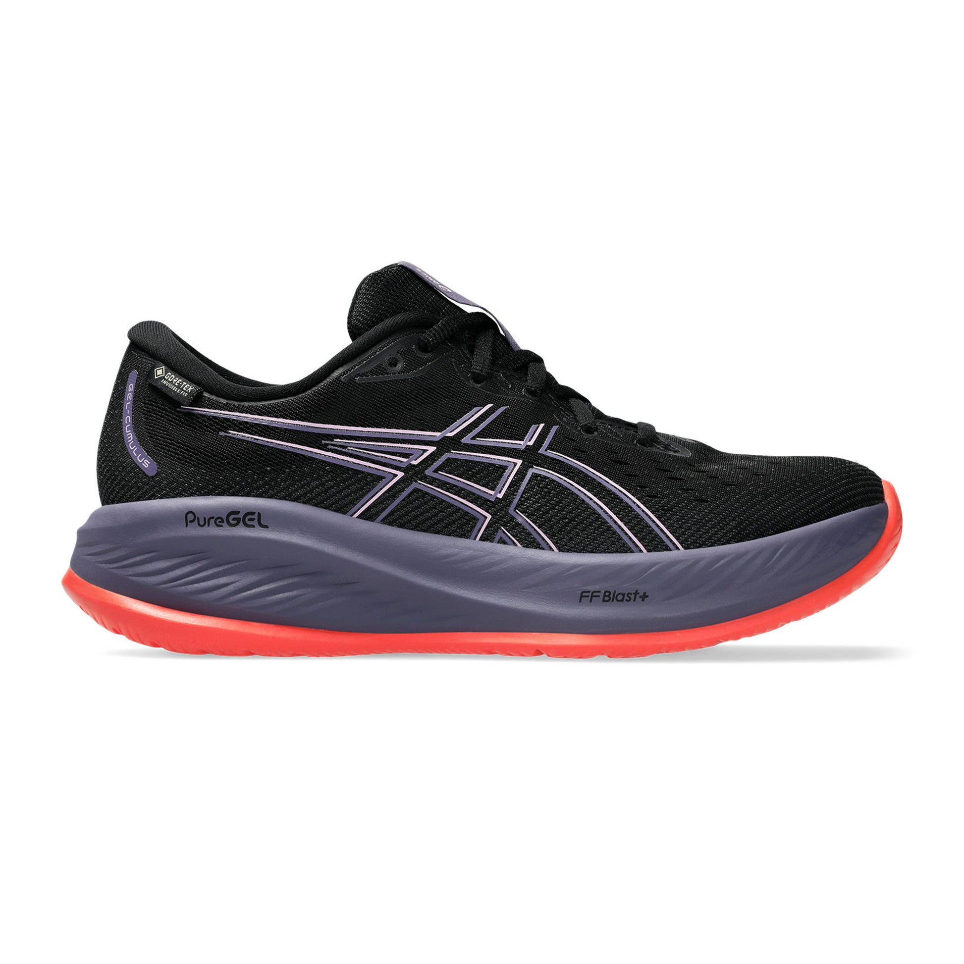 ASICS Gel-Cumulus 26 GTX Chaussure De Running Sans Stabilisateurs Femmes-Noir,Violet