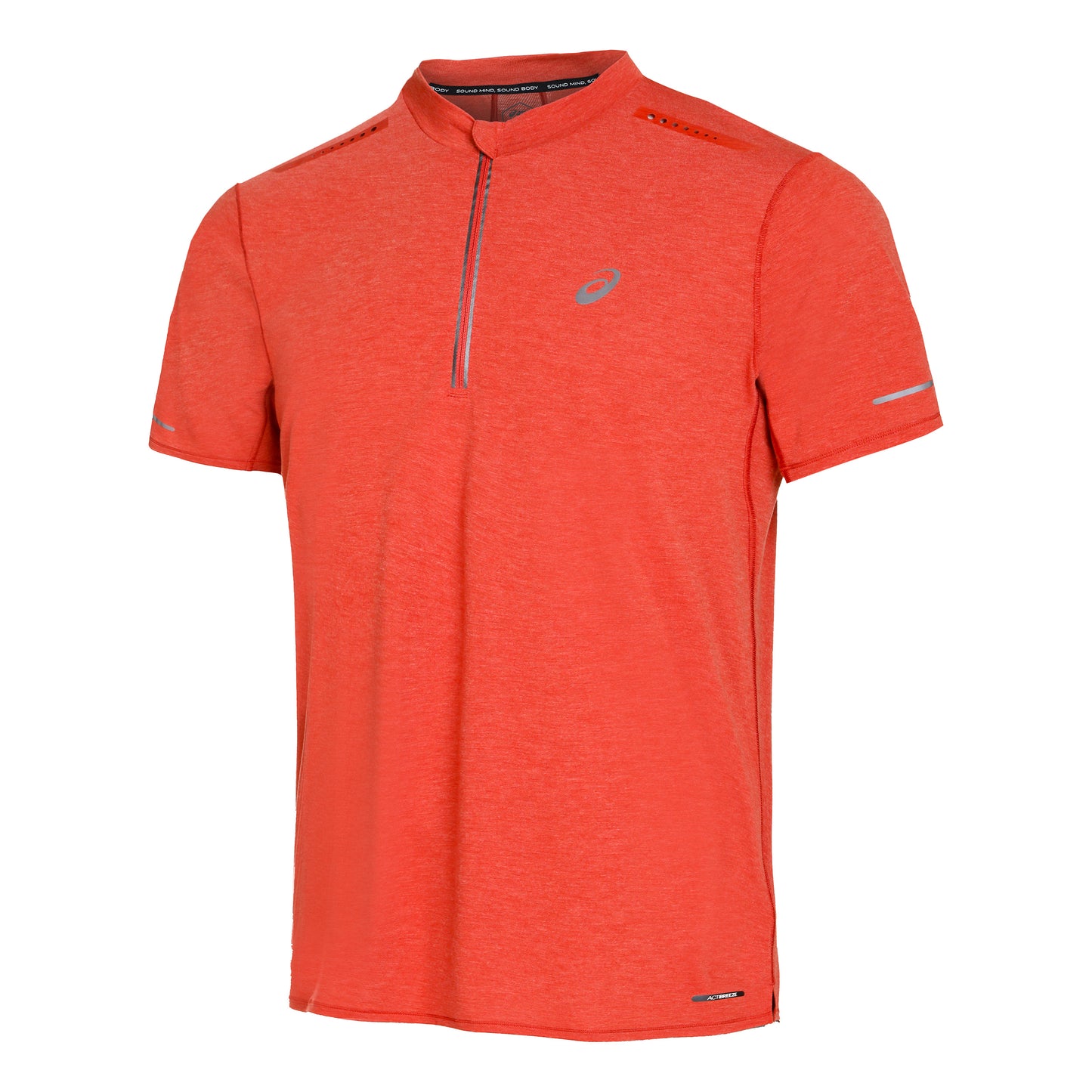 ASICS Metarun Half-Zip Maillot de course Hommes - rouge,