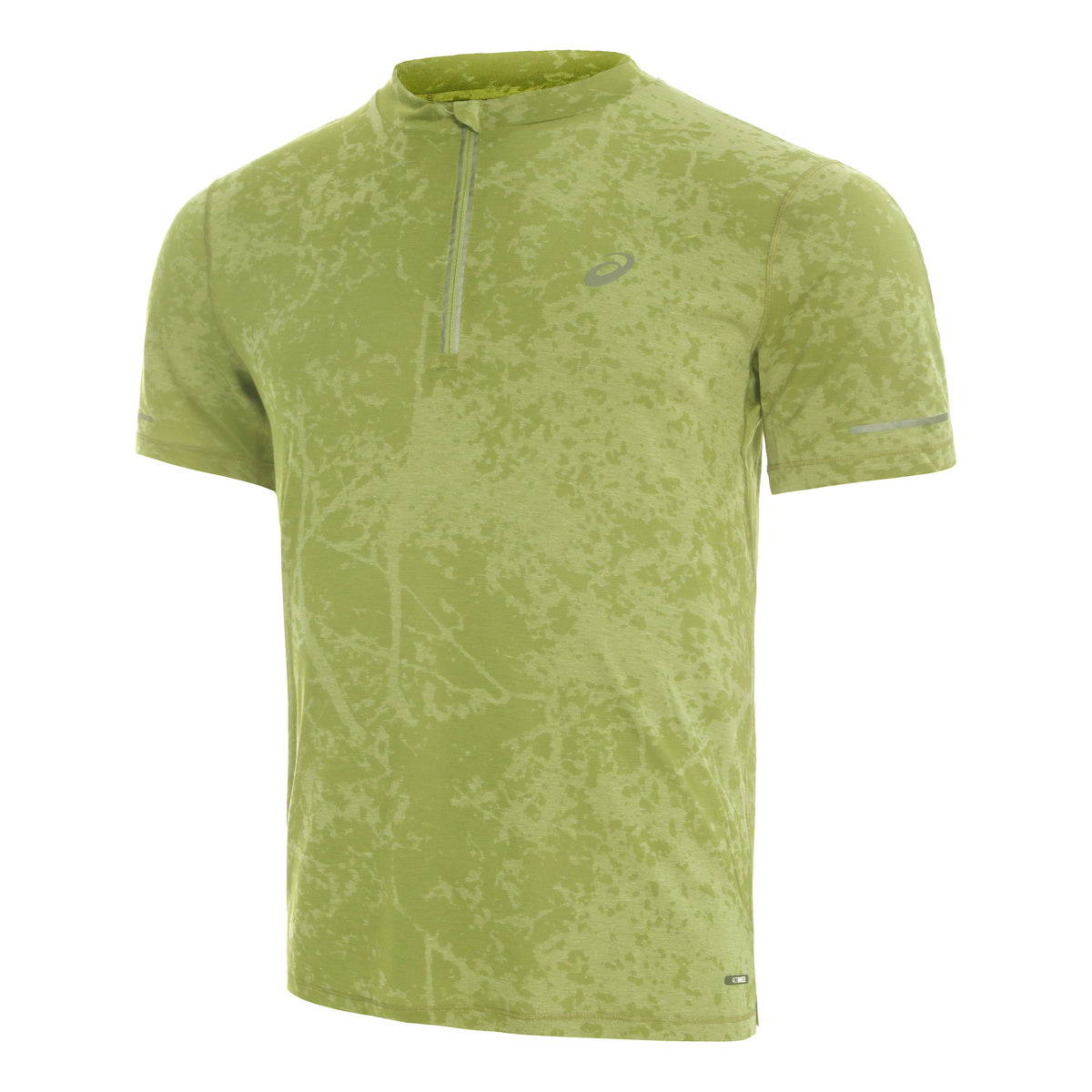 ASICS Metarun Half-Zip Pattern Maillot de course Hommes - vert olive,