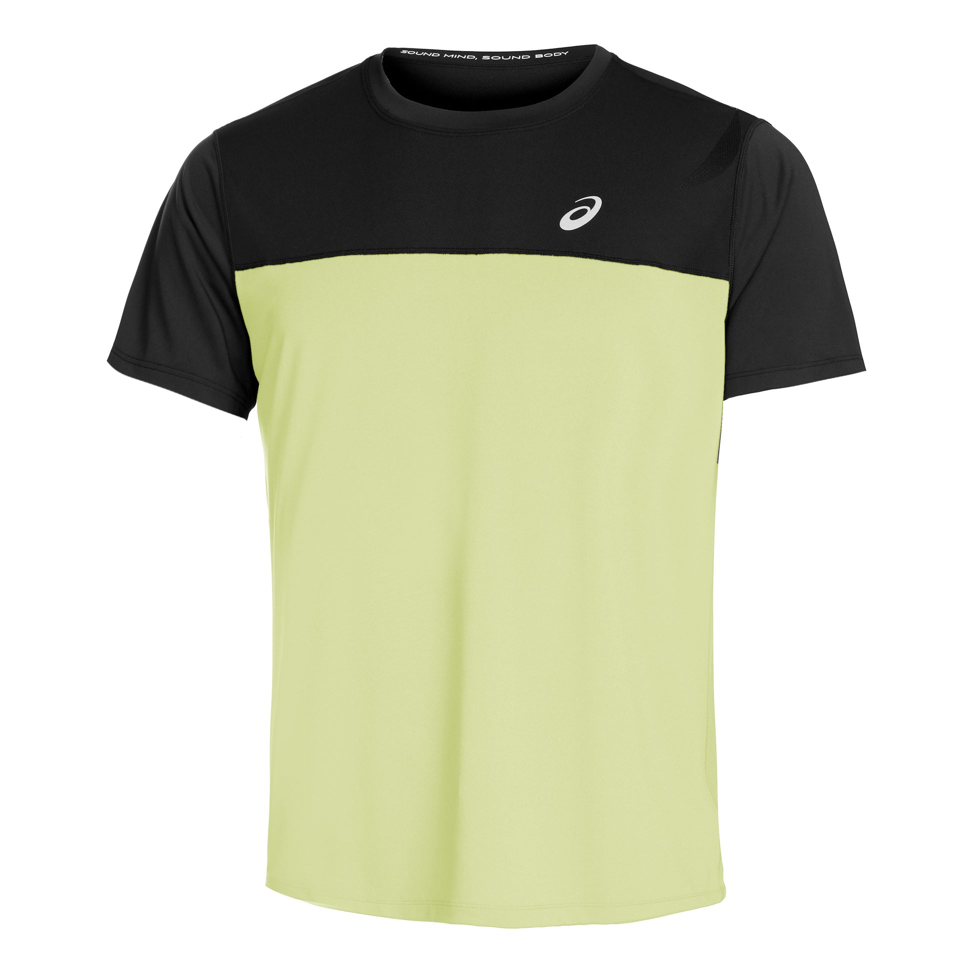 ASICS Race Maillot de course Hommes - noir, jaunes fluo