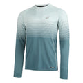 Seamless Haut manches longues Hommes - turquoise, bleu petrol