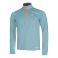 Winter Run Half-Zip Midlayer Top de course Hommes - bleu petrol, gris