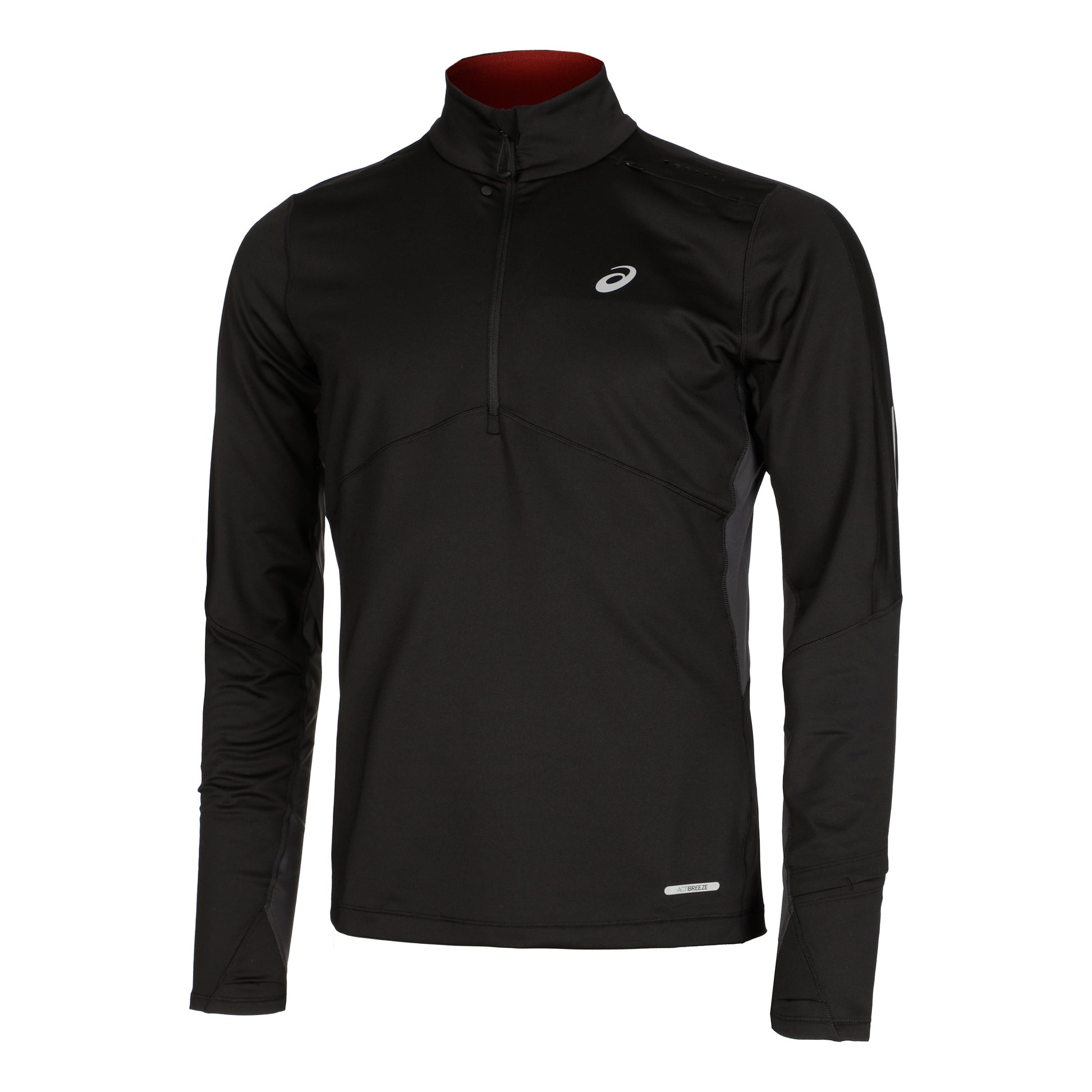 ASICS Winter Run Half-Zip Midlayer Top de course Hommes - noir, gris