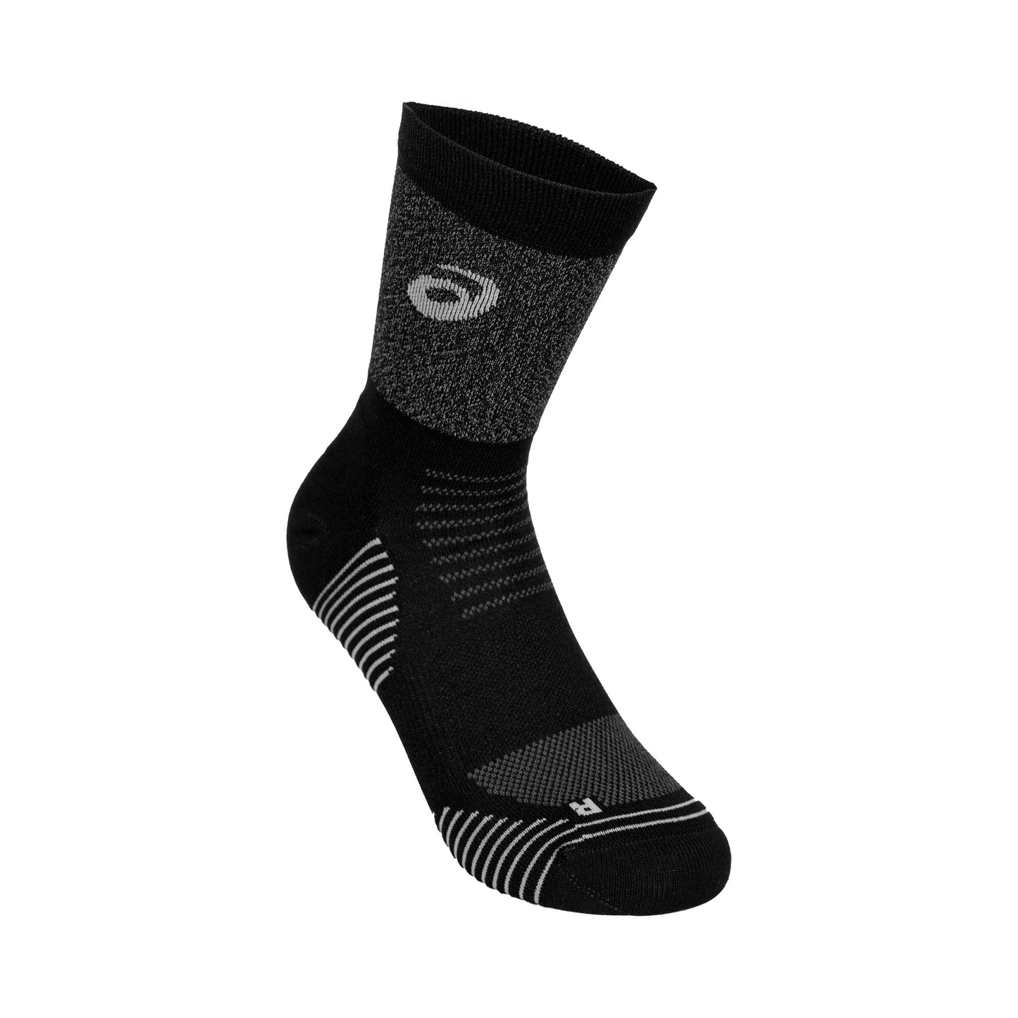 ASICS Lite-Show Run Crew Chaussettes de running Unisex - noir,