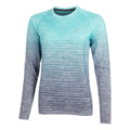 Seamless Haut manches longues Femmes - bleu petrol, bleu foncé