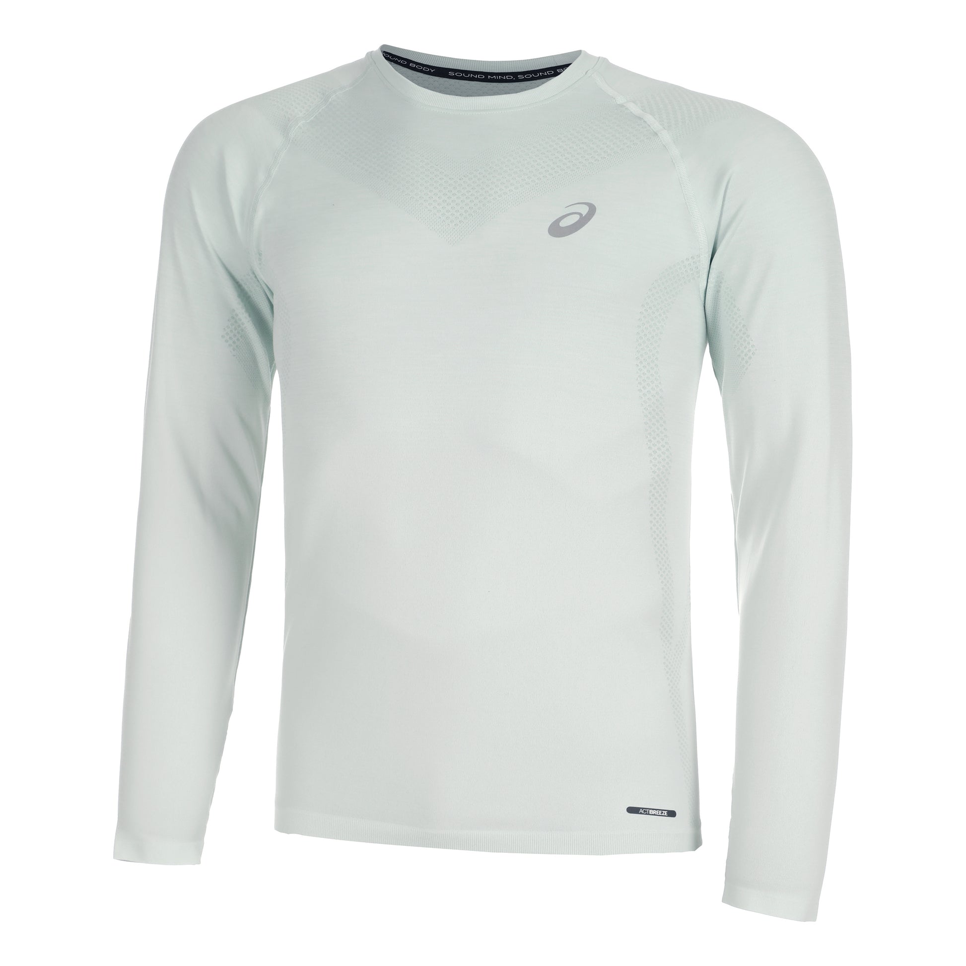 ASICS Seamless Haut manches longues Hommes - sauge, crème
