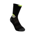 Fujitrail Run Crew Chaussettes de running Unisex - noir, jaunes fluo