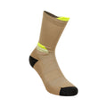 Fujitrail Run Crew Chaussettes de running Unisex - marron, jaunes fluo