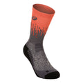 Performance Run Crew Chaussettes De Running-Orange,Gris