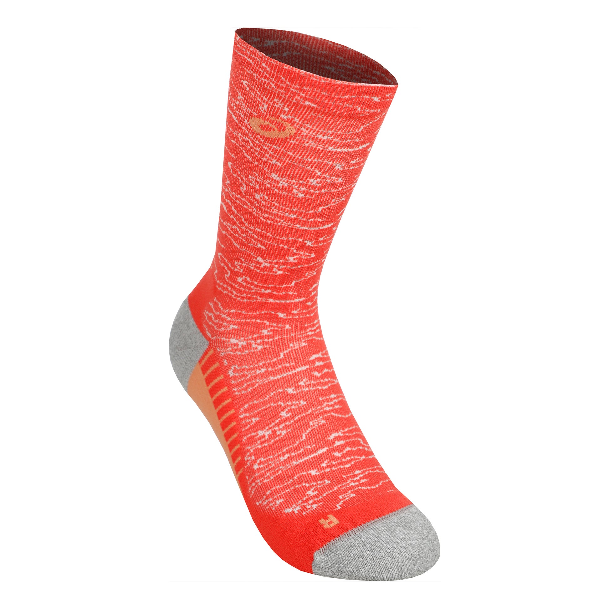 ASICS Performance Run Crew Chaussettes De Running-Orange,Gris