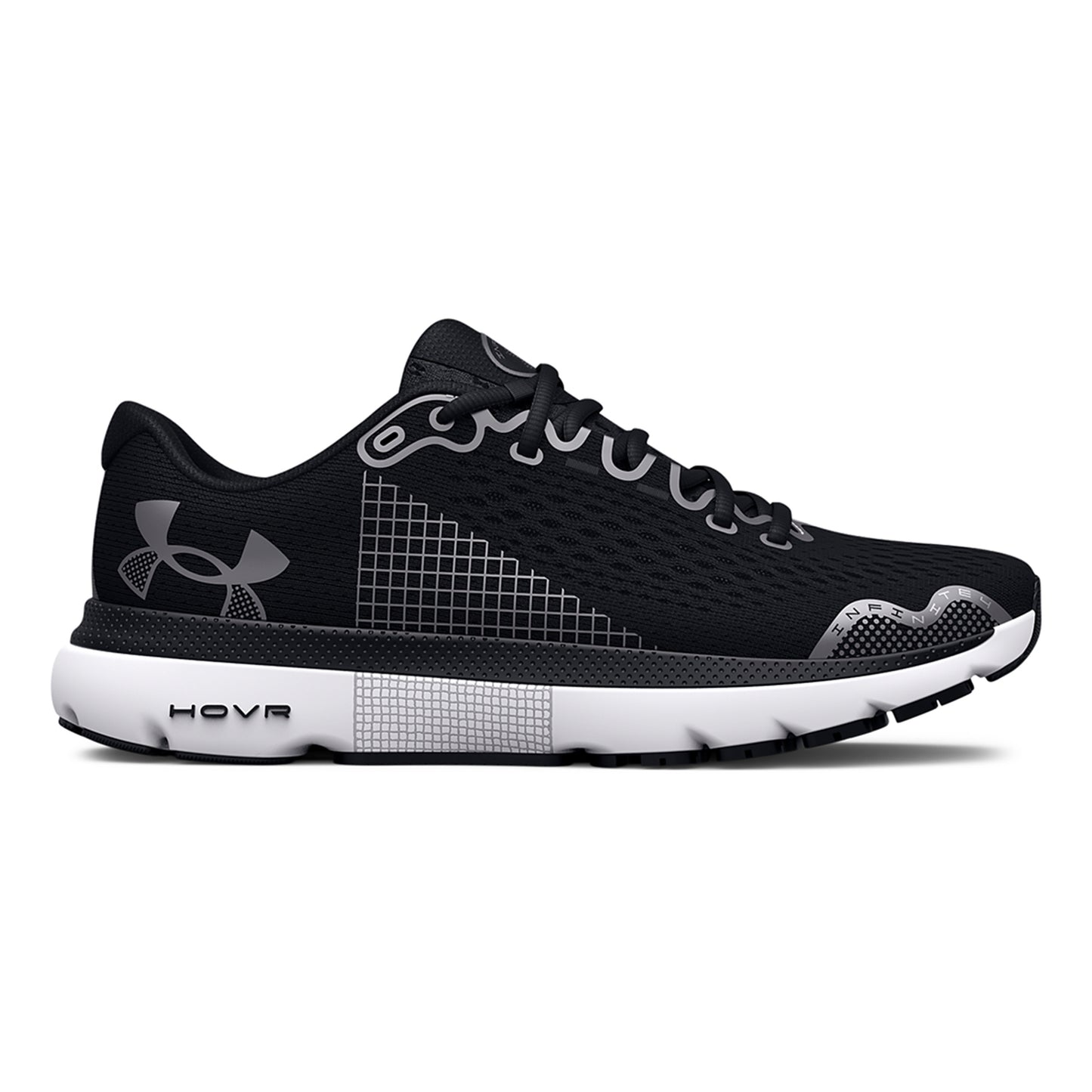 Under Armour HOVR Infinite 4 Chaussure de running sans stabilisateurs Hommes - noir, blanc