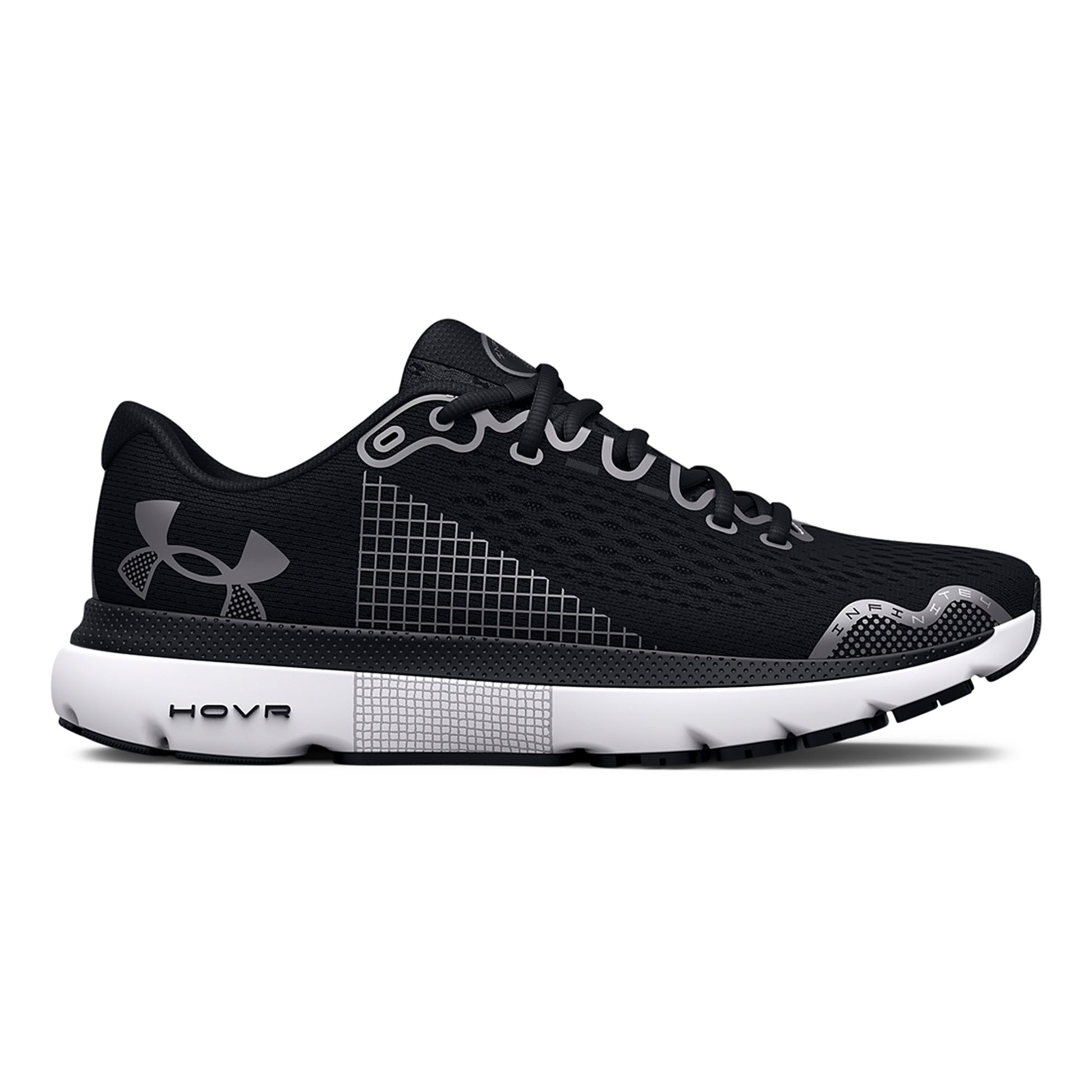 Under Armour HOVR Infinite 4 Chaussure de running sans stabilisateurs Hommes - noir, blanc