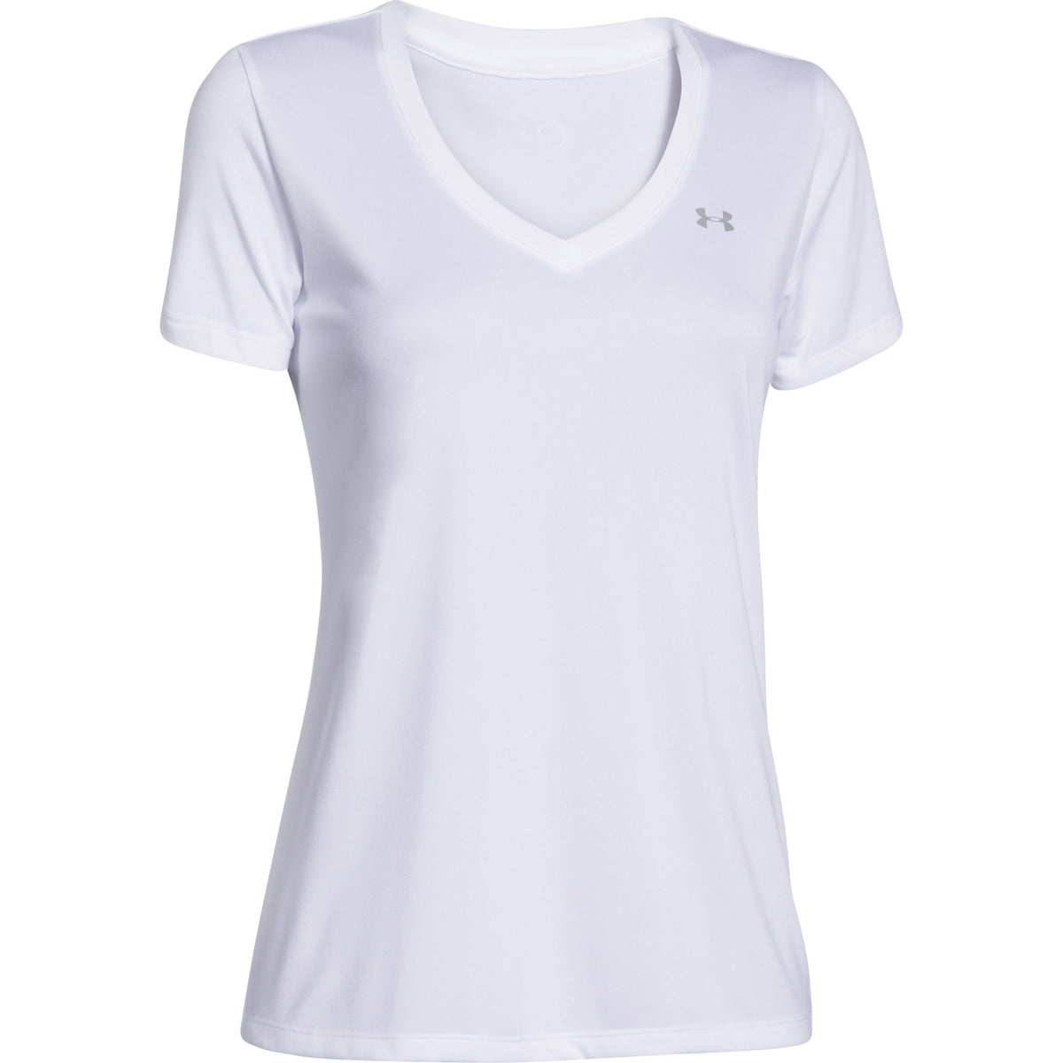 Under Armour Tech Solid T-shirt Femmes - blanc, argent