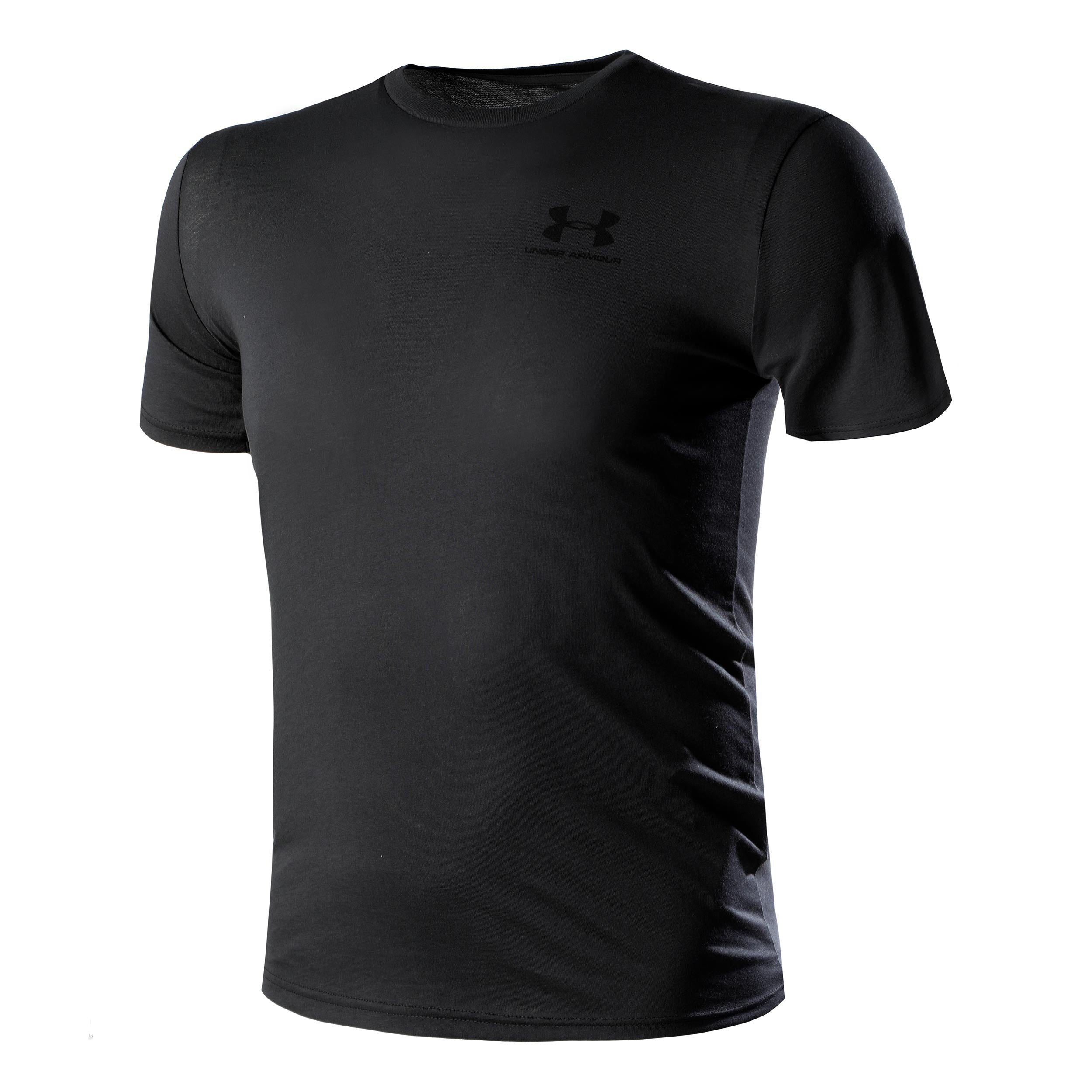Under Armour Sportstyle Left Chest T-shirt Hommes-Noir