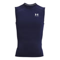 Heatgear Comp Débardeur Tank Top Hommes-Bleu Foncé,Blanc