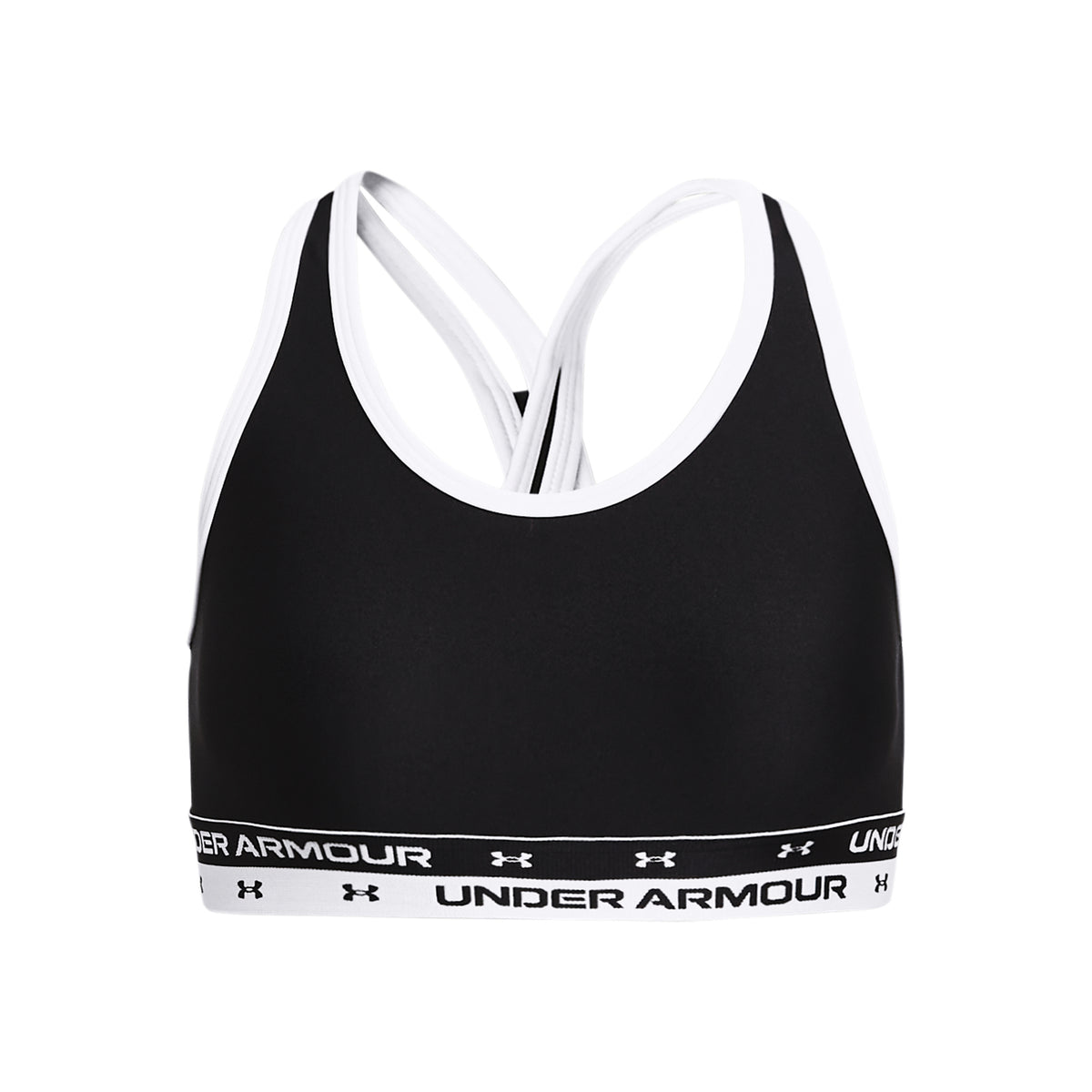 Under Armour Crossback Solid Soutien-gorge sport Filles - noir, blanc