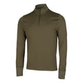 Qualifier Run 1/4 Zip Maillot de course Hommes - vert,