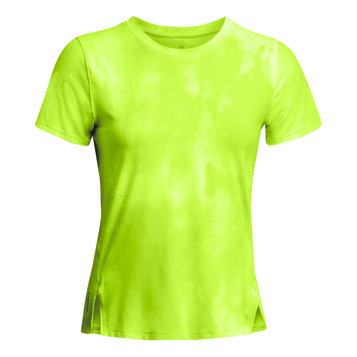 Under Armour Laser Wash SS Maillot de course Femmes - jaunes fluo,