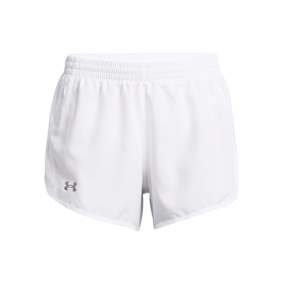 Under Armour Fly By 3in  Short de running Femmes - blanc