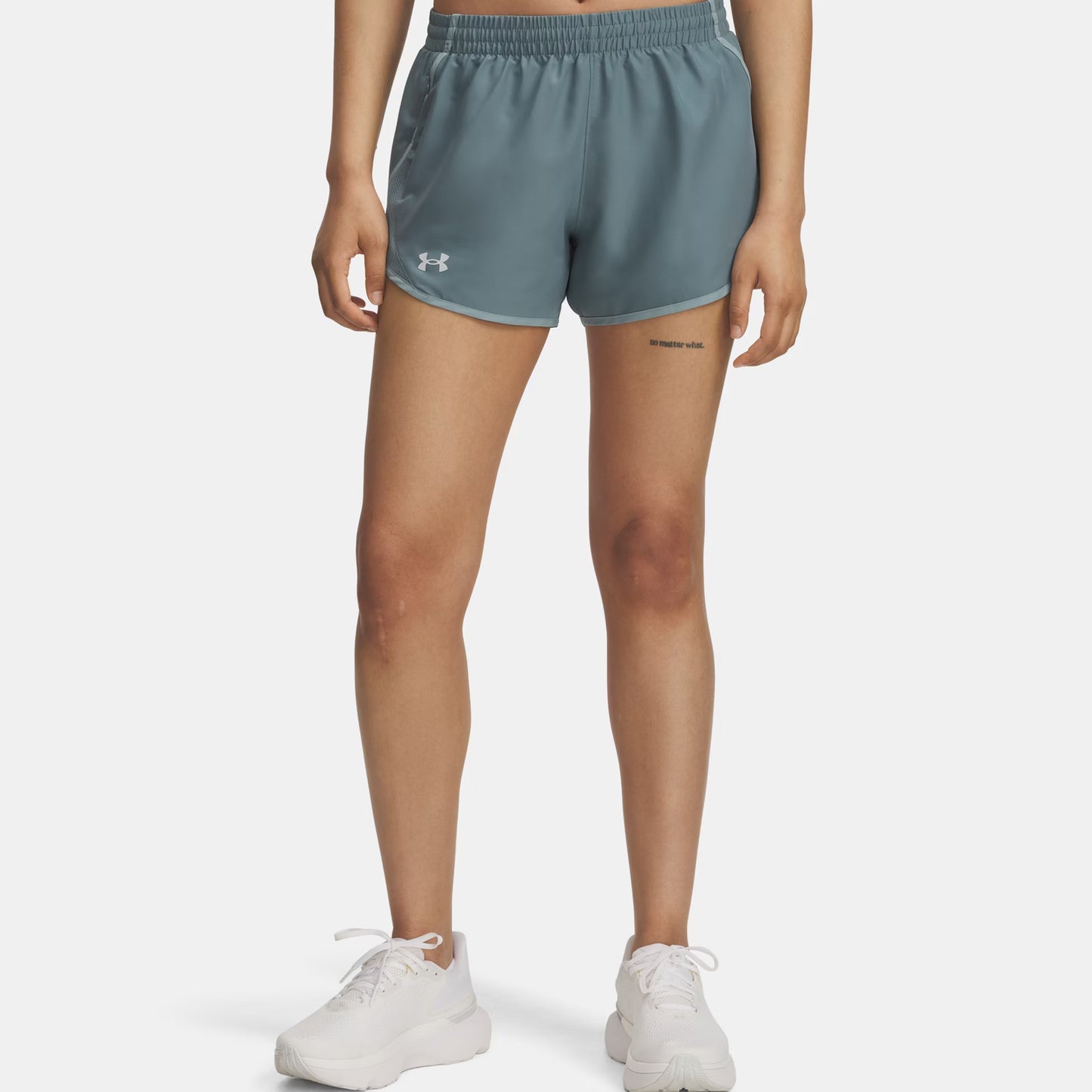 Under Armour Fly By 3in  Short de running Femmes - bleu gris, bleu petrol