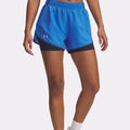 Fly By 2in1 Short De Running Femmes-Bleu,Bleu Foncé