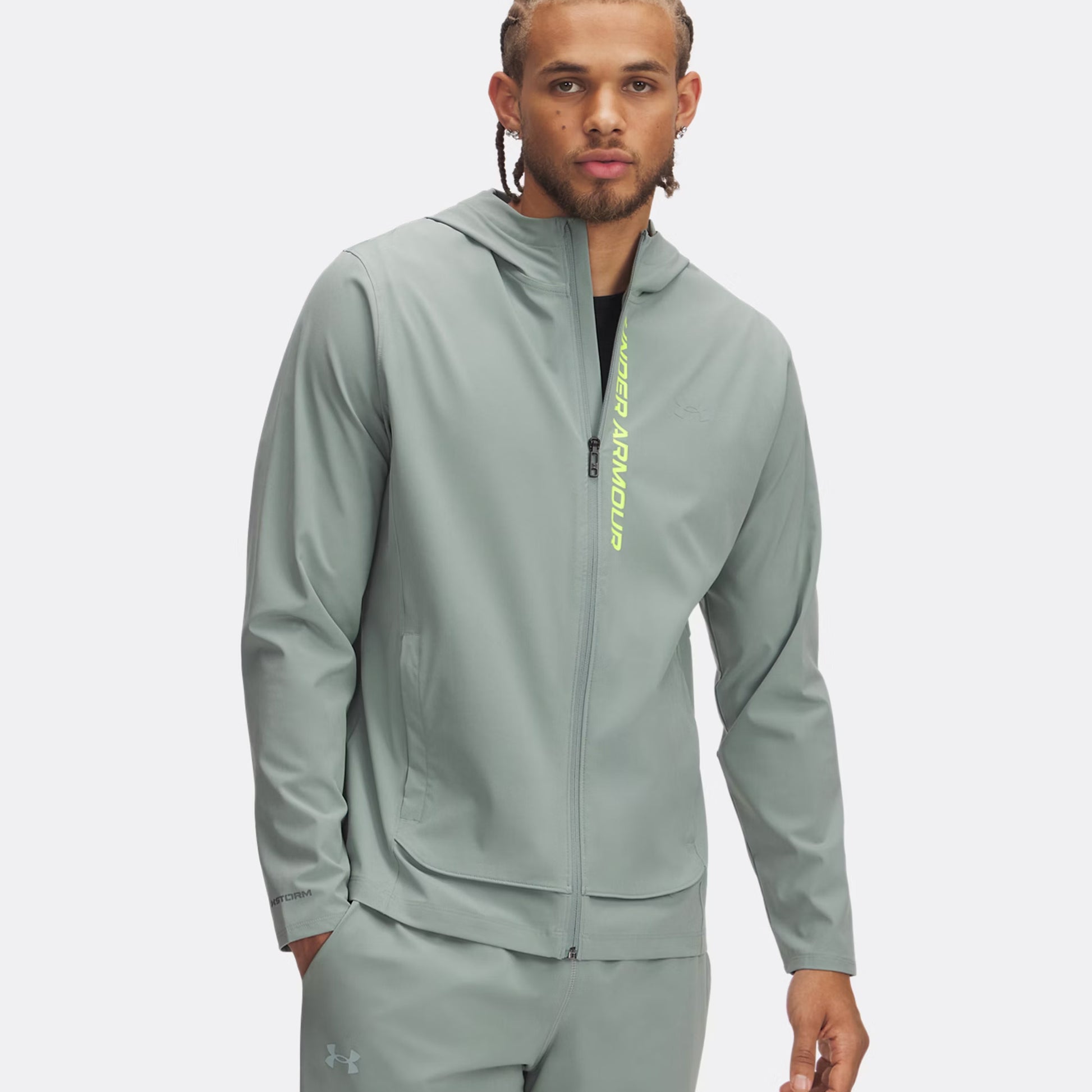 Under Armour Outrun The Storm Veste Running Hommes-Vert