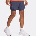 Launch 2in1 5in Short de running Hommes - gris,