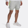 Launch 2in1 5in Short de running Hommes - vert,