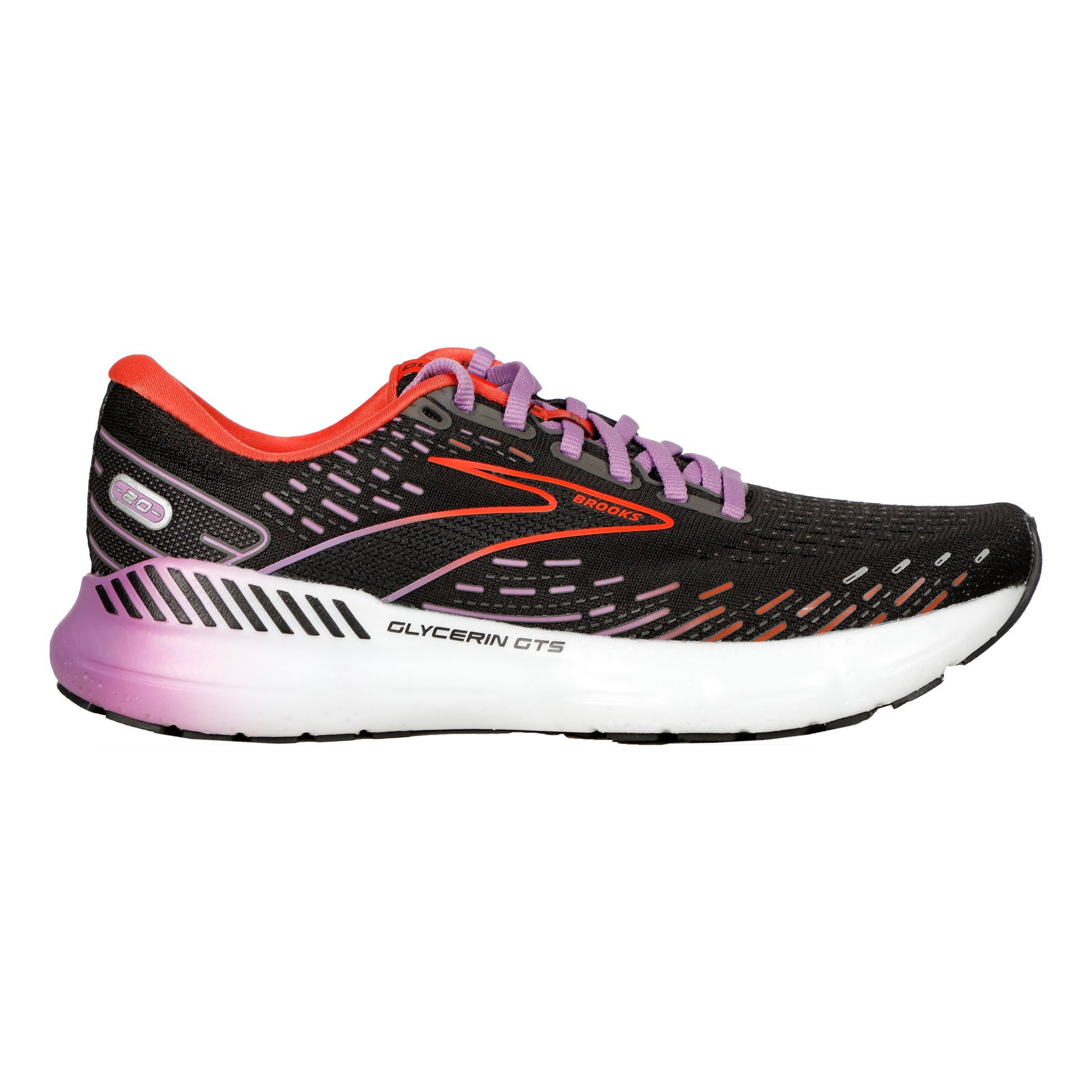 Brooks Glycerin GTS 20 Chaussure de running sans stabilisateurs Femmes - noir, orange